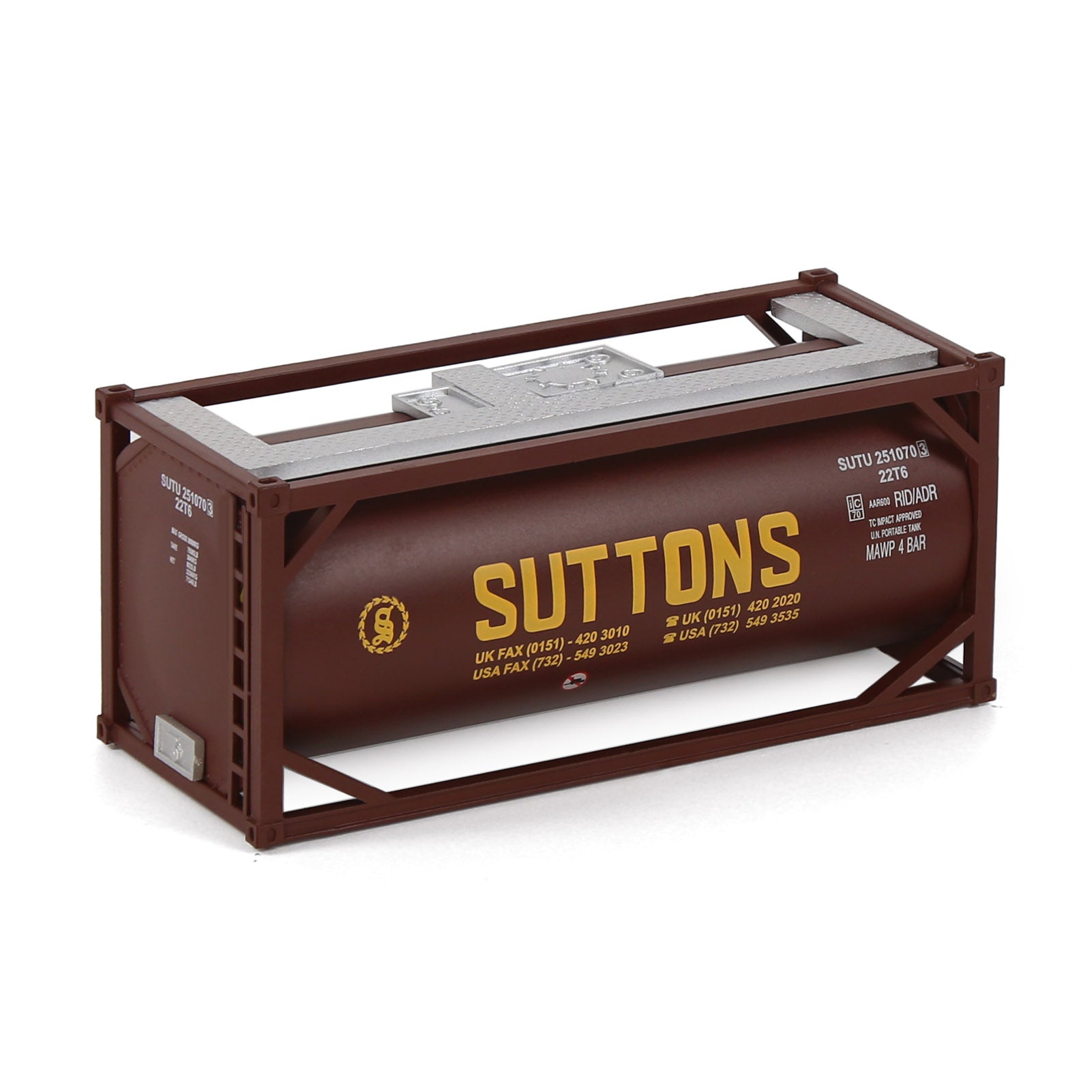 C8723 1pc HO Scale 1:87 20ft Oil Tank Shipping Container