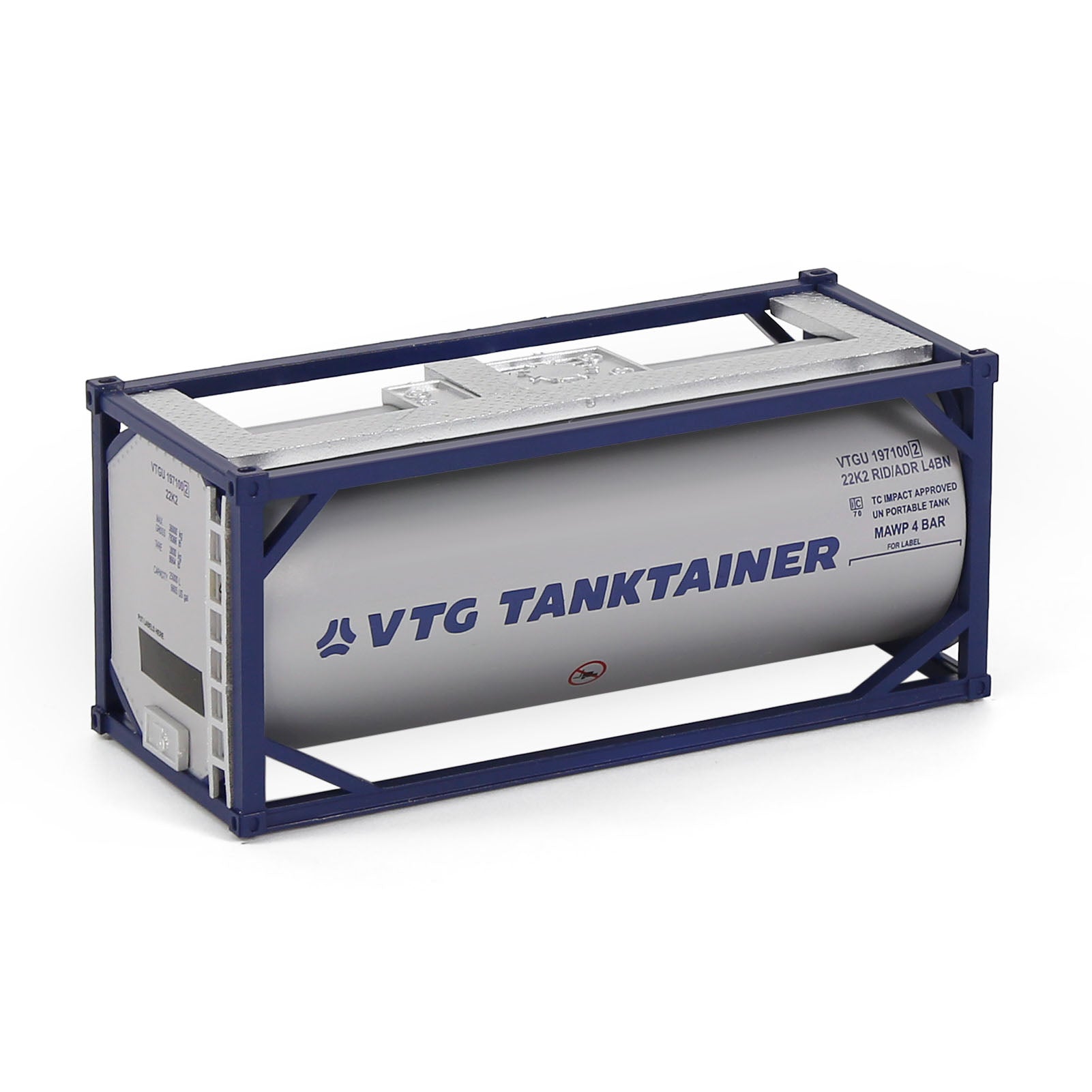 C8723 1pc HO Scale 1:87 20ft Oil Tank Shipping Container