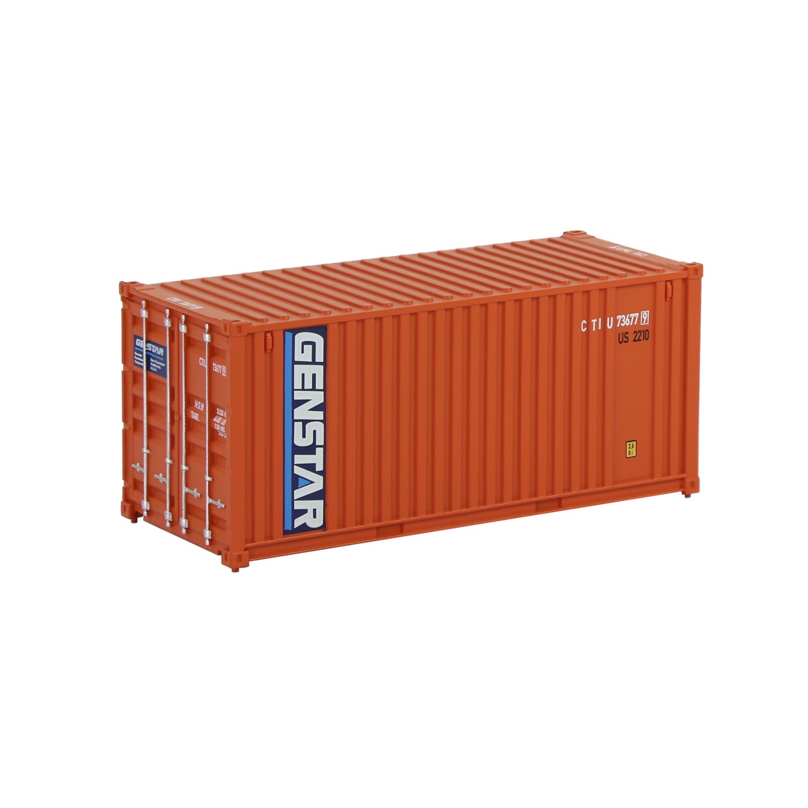 C8726 1pc HO Scale 1:87 20ft Painted Shipping Container