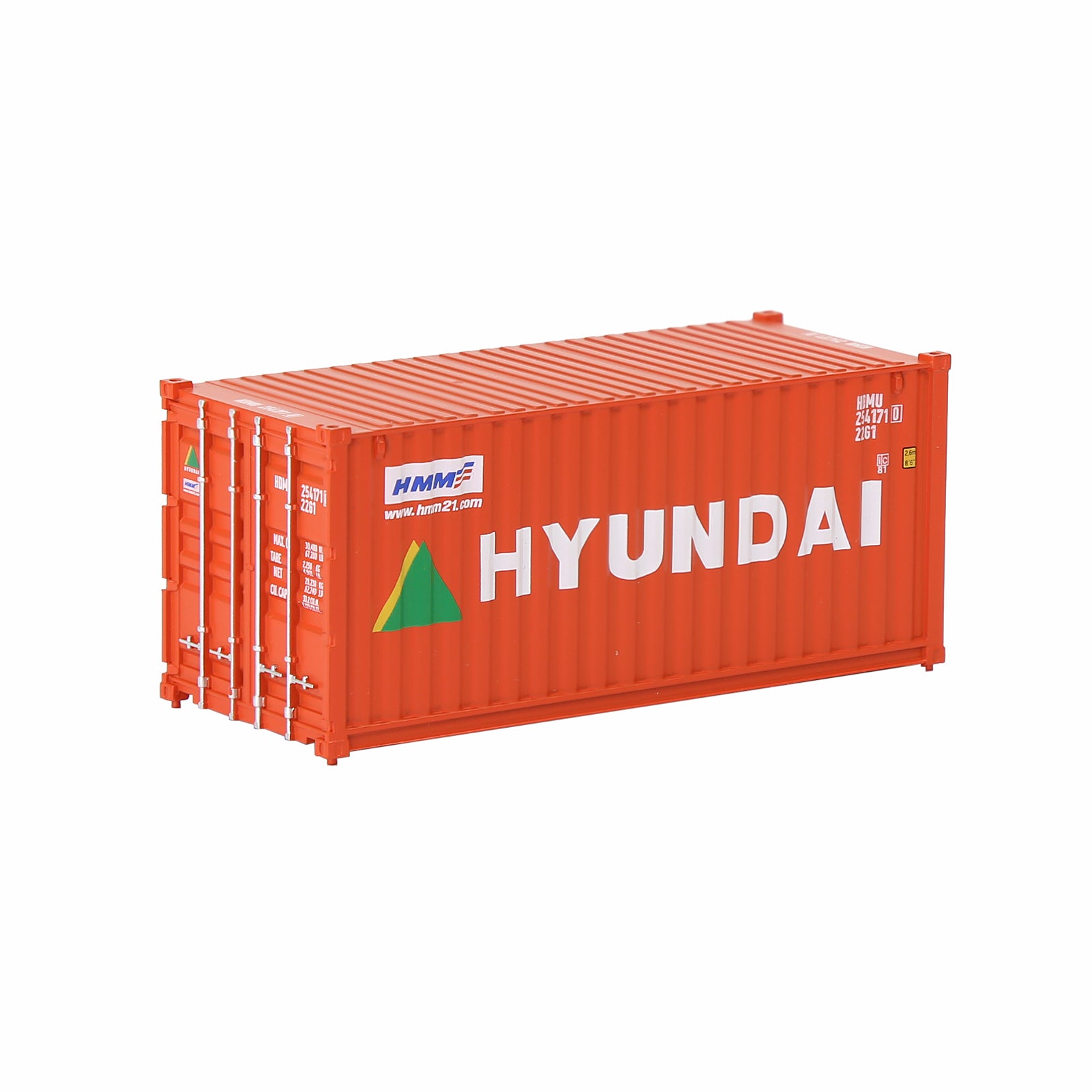 C8726 1pc HO Scale 1:87 20ft Painted Shipping Container