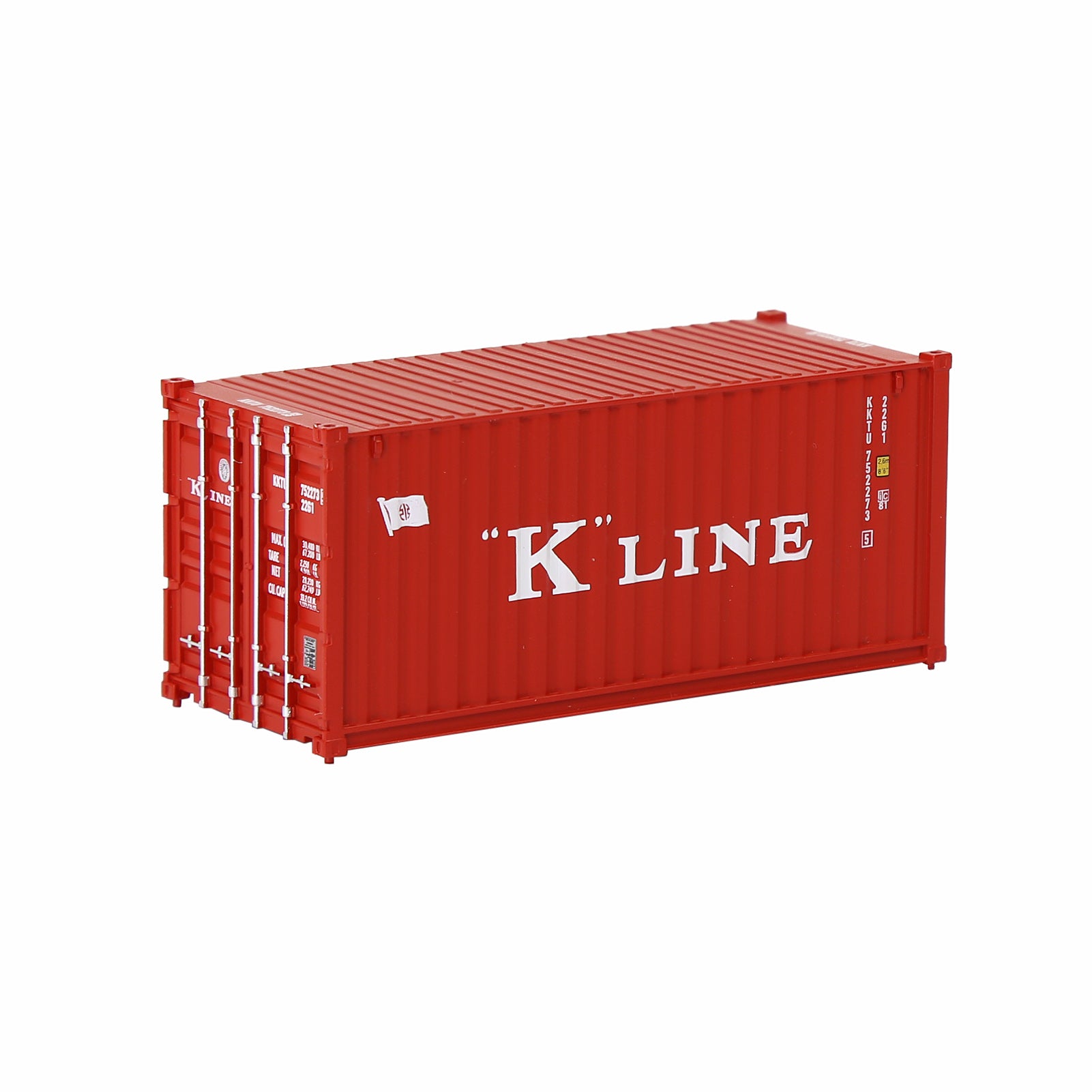 C8726 1pc HO Scale 1:87 20ft Painted Shipping Container