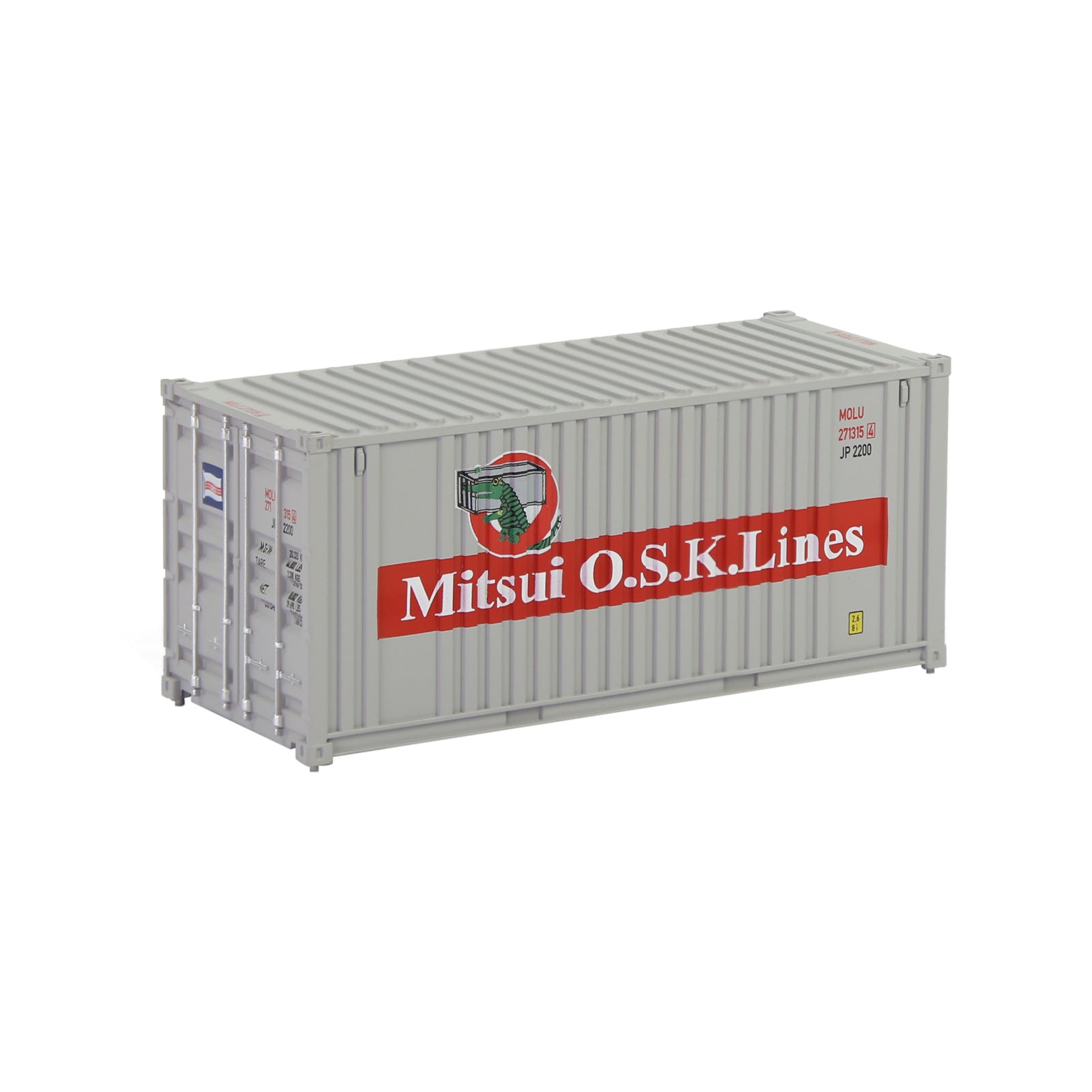 C8726 1pc HO Scale 1:87 20ft Painted Shipping Container