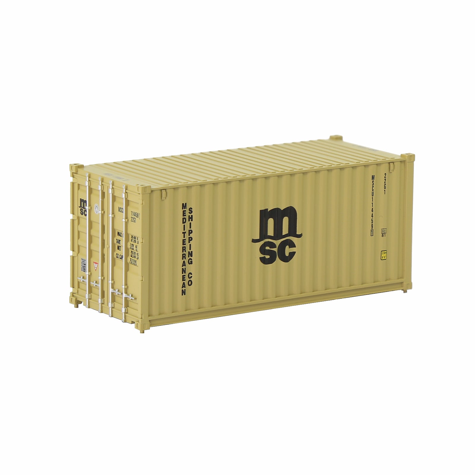 C8726 1pc HO Scale 1:87 20ft Painted Shipping Container