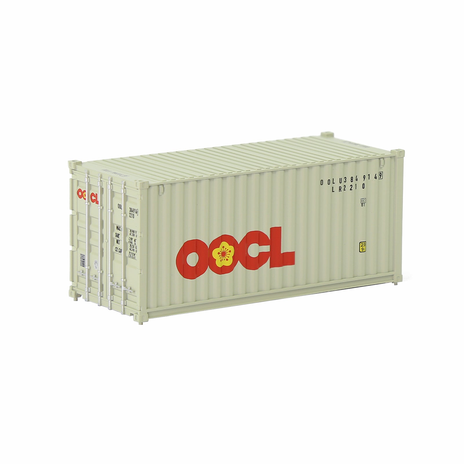 C8726 1pc HO Scale 1:87 20ft Painted Shipping Container