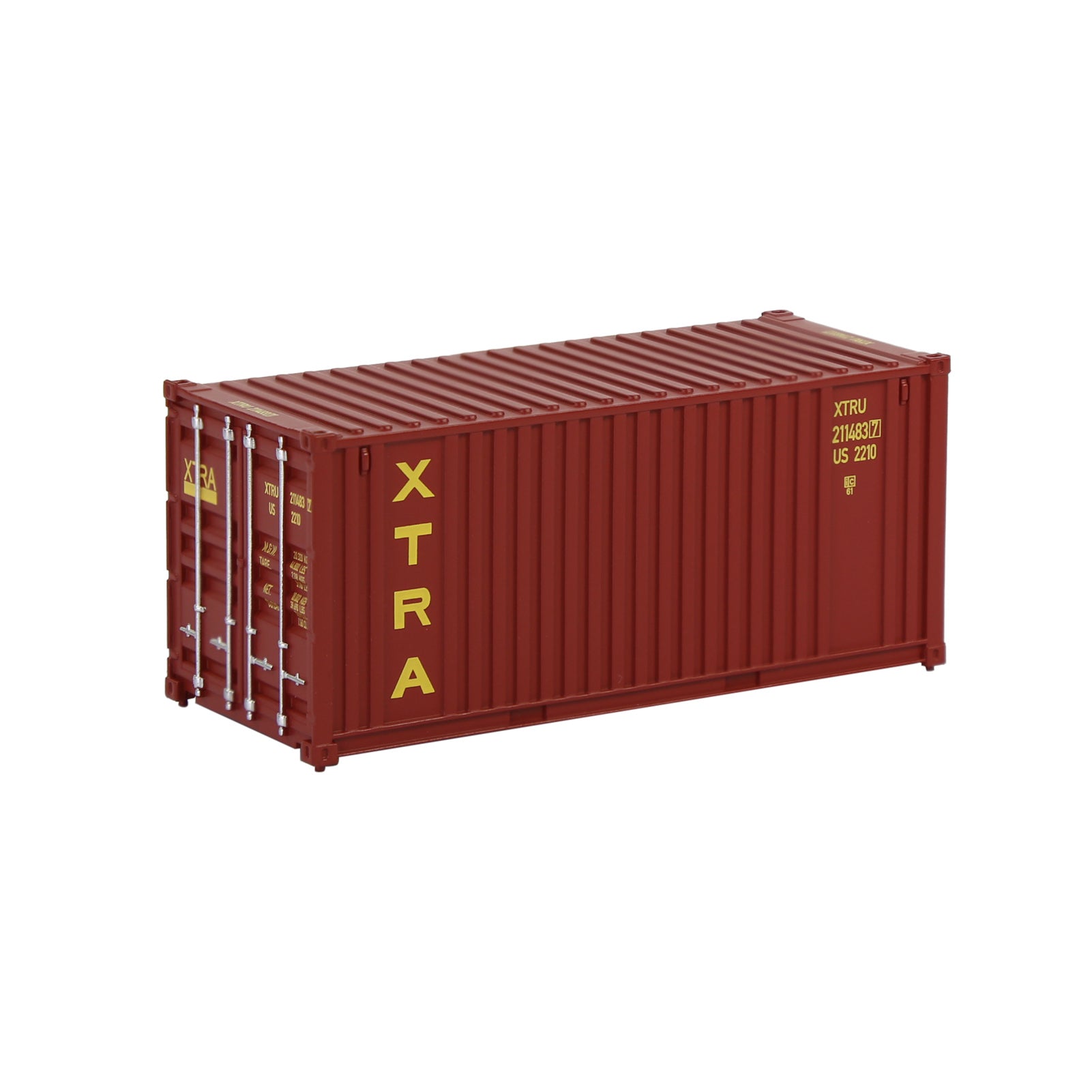 C8726 1pc HO Scale 1:87 20ft Painted Shipping Container