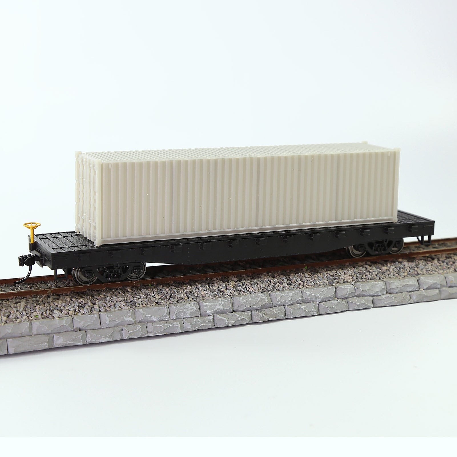 C8740JJ 9pcs HO Scale 1:87 Shipping Container 40ft Blank Uncolored 40' Cargo Box