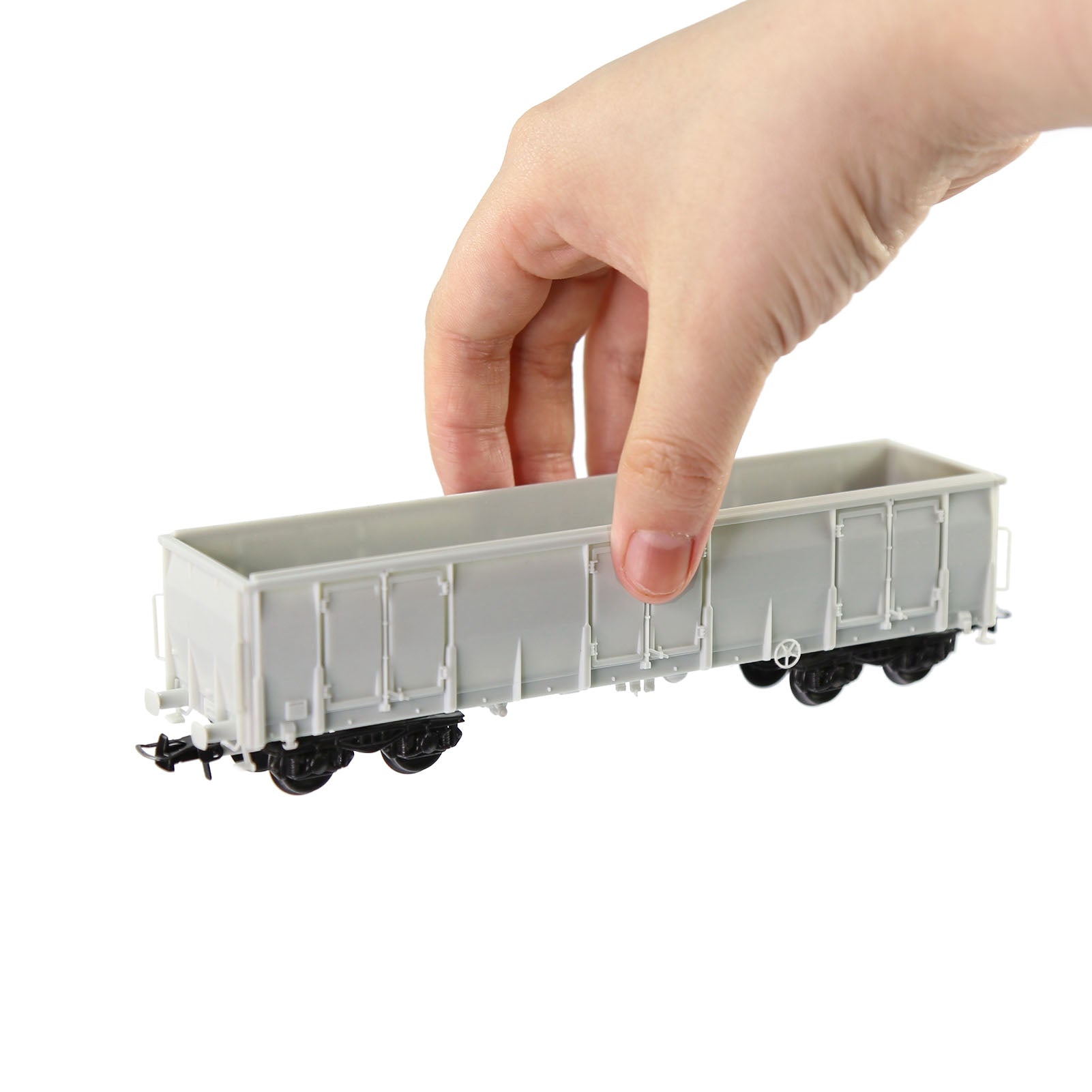 C8742JJ 1pc HO Scale 1:87 Blank Unassembled Gondola Car Model Railway DIY Wagon
