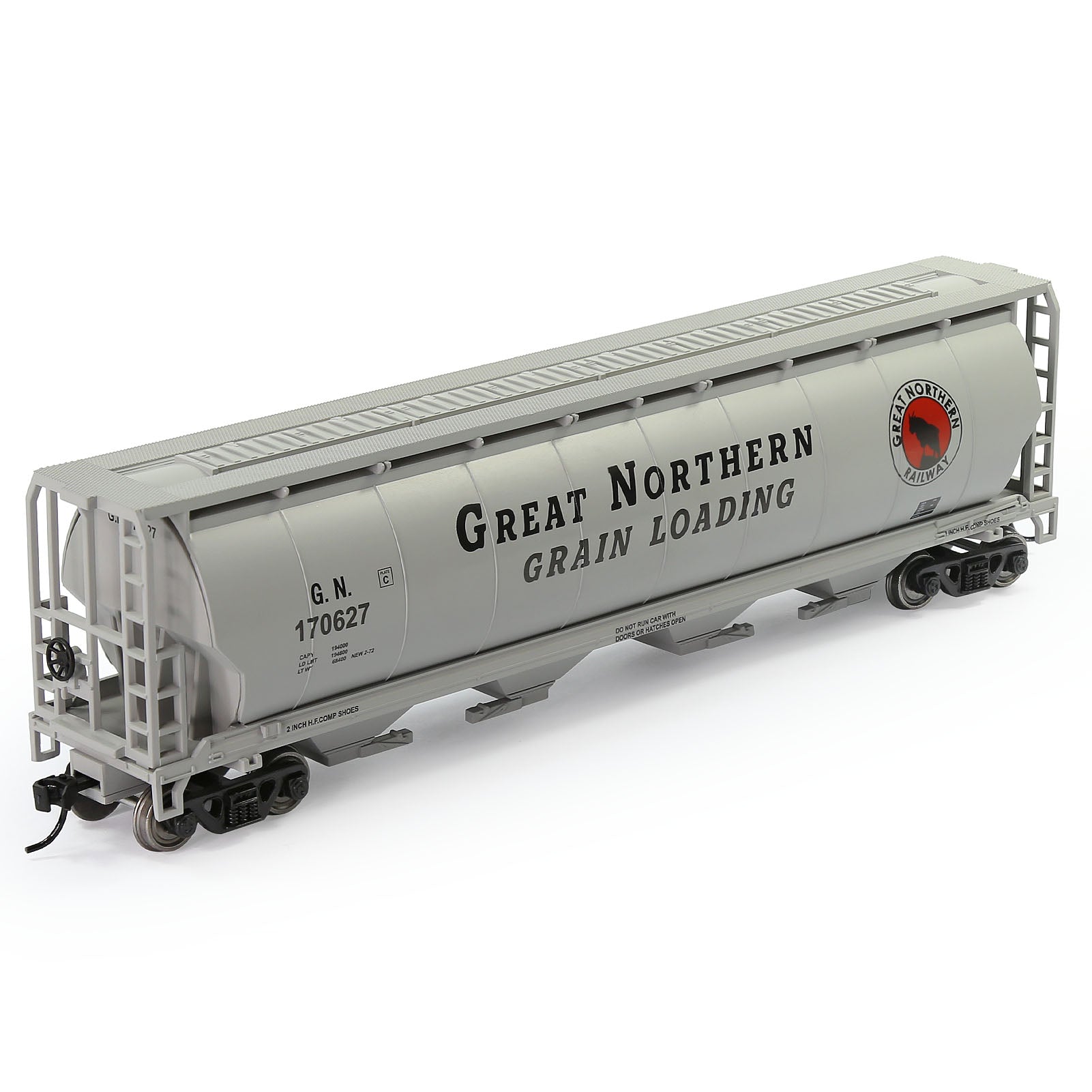 C8744 1 Piece HO Scale 1:87 Cylindrical Covered Grain Hopper Car Rolling Stock