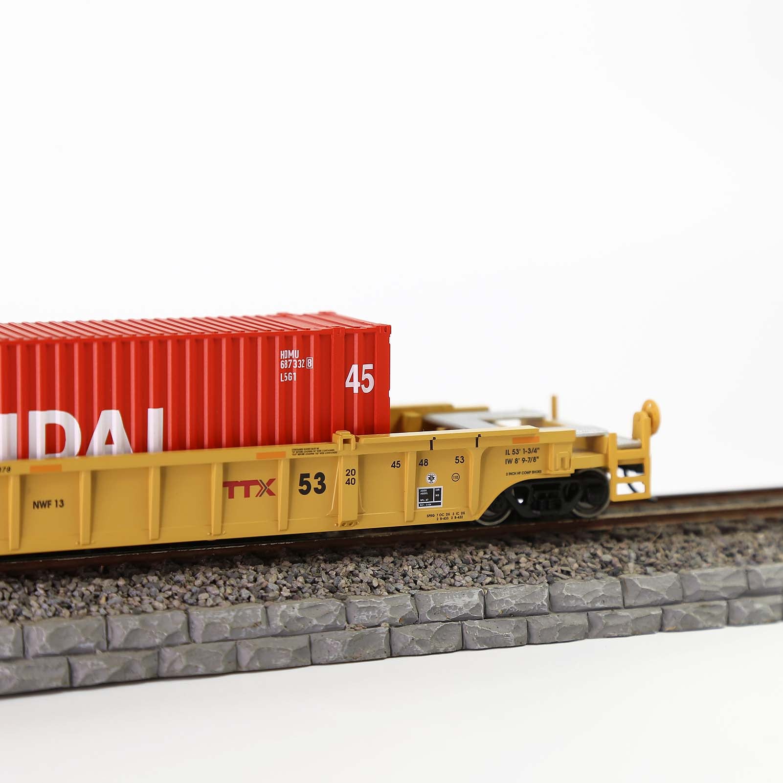 C8745 1pc HO Scale 1:87 Model Shipping Container 45ft Cargo Box