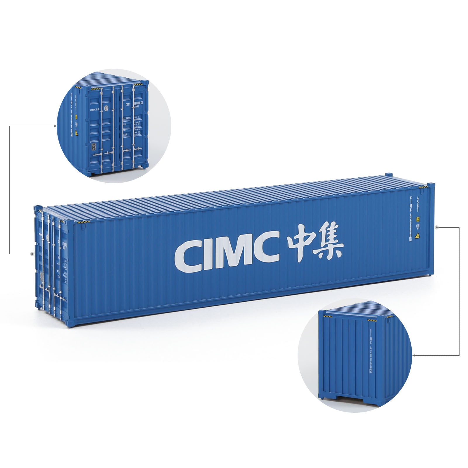 C8746 1pc HO Scale 1:87 40ft Model Container Model Railway