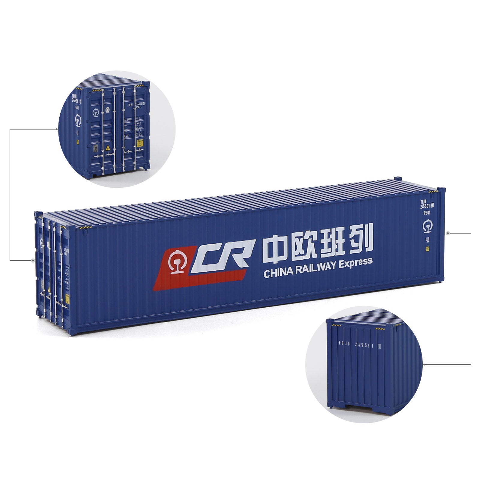 C8746 1pc HO Scale 1:87 40ft Model Container Model Railway