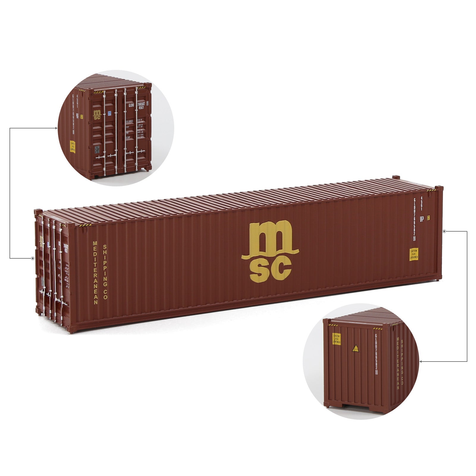 C8746 1pc HO Scale 1:87 40ft Model Container Model Railway