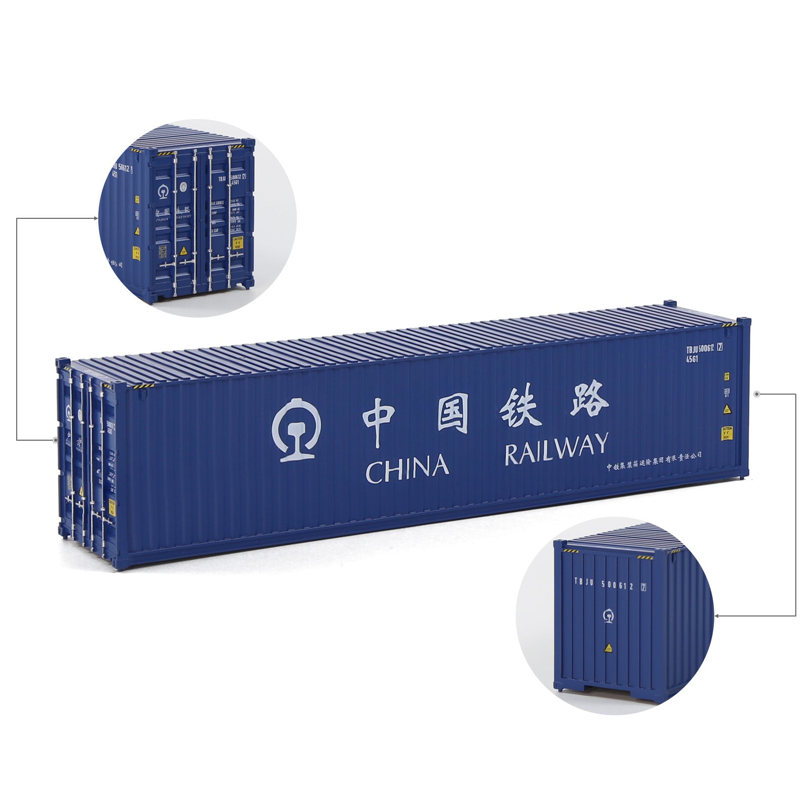 C8746 1pc HO Scale 1:87 40ft Model Container Model Railway