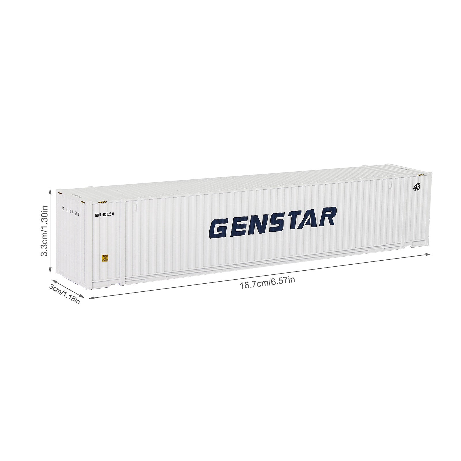C8748 1pc HO Scale 1:87 48ft Shipping Container