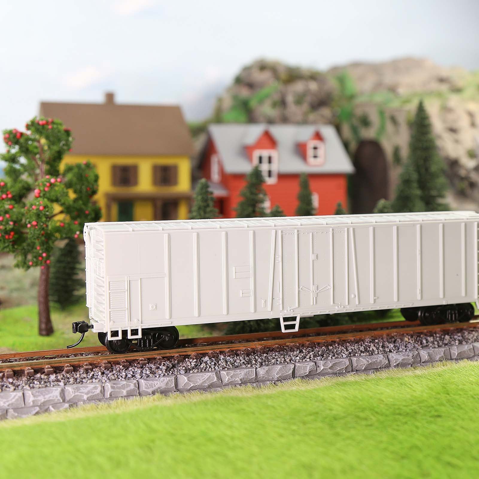 C8750JJ 1 Unit HO Scale 1:87 50' Steel Reefer Unassembled Plastic Wheels for Model Railway