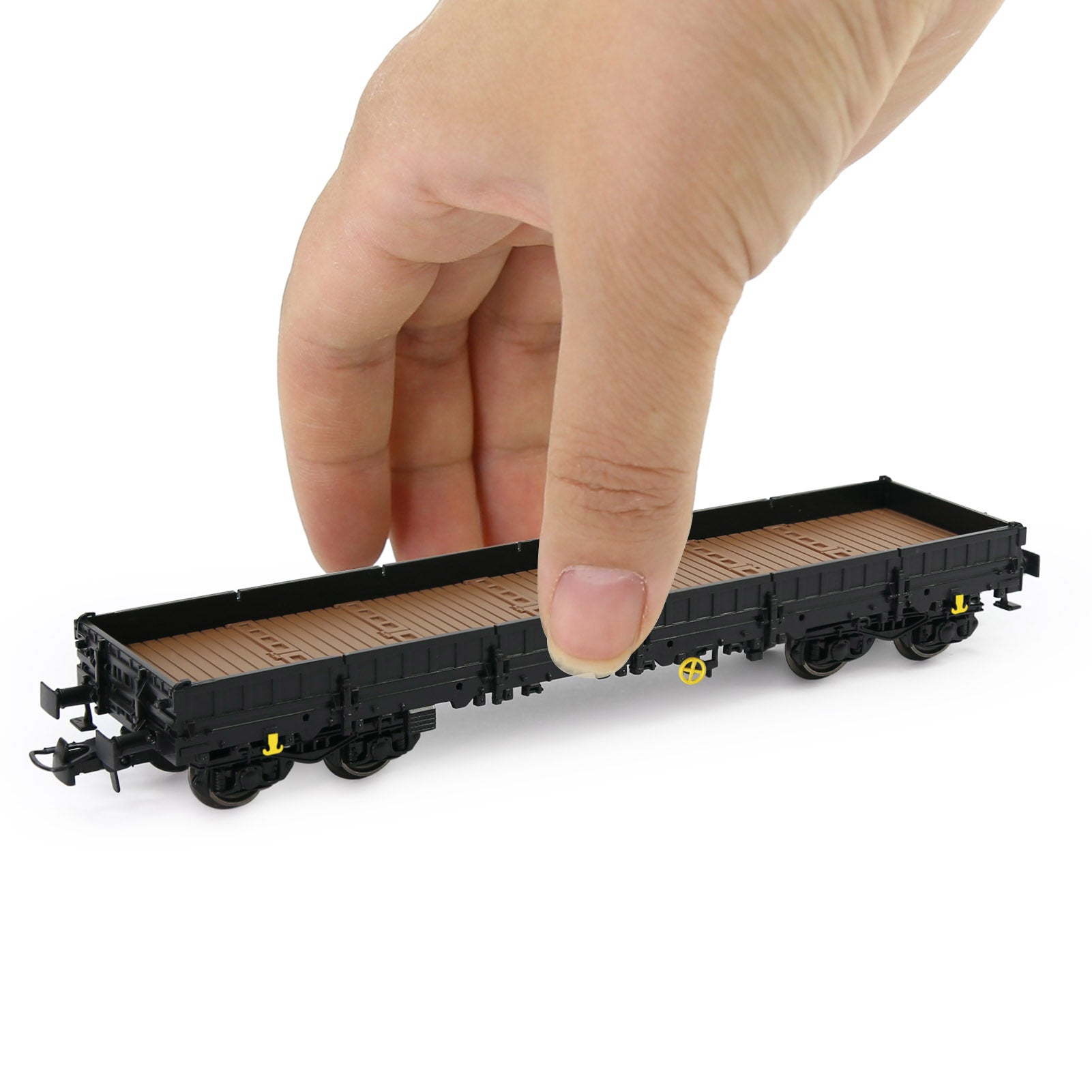 C8764 1 Unit HO Scale 1:87 40' Low-side Car Model Wagon Painted