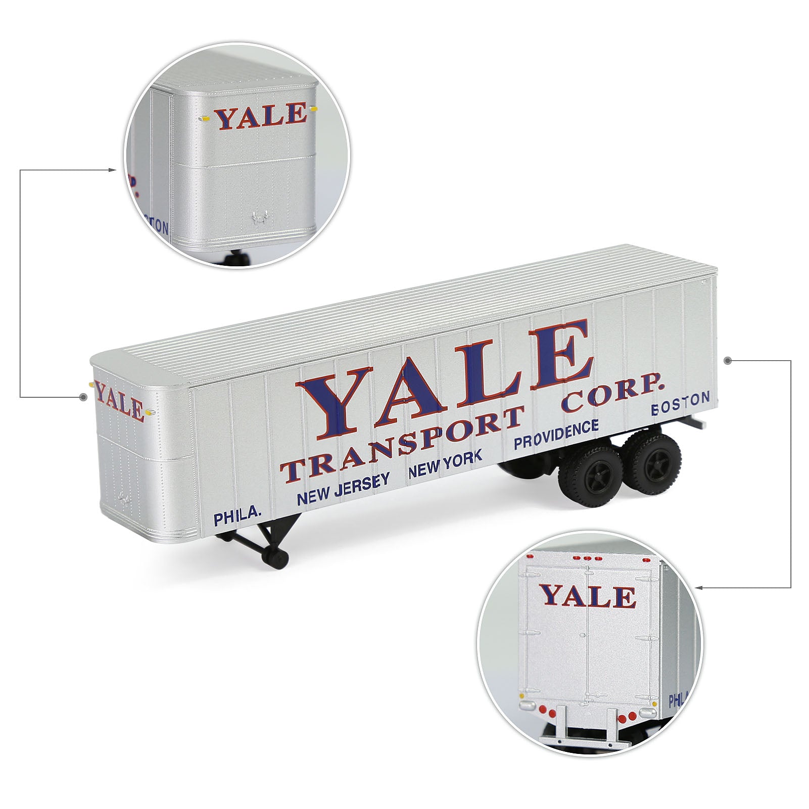 C8766 1 Piece HO Scale 1:87 Model Trailer for Railway Tractor