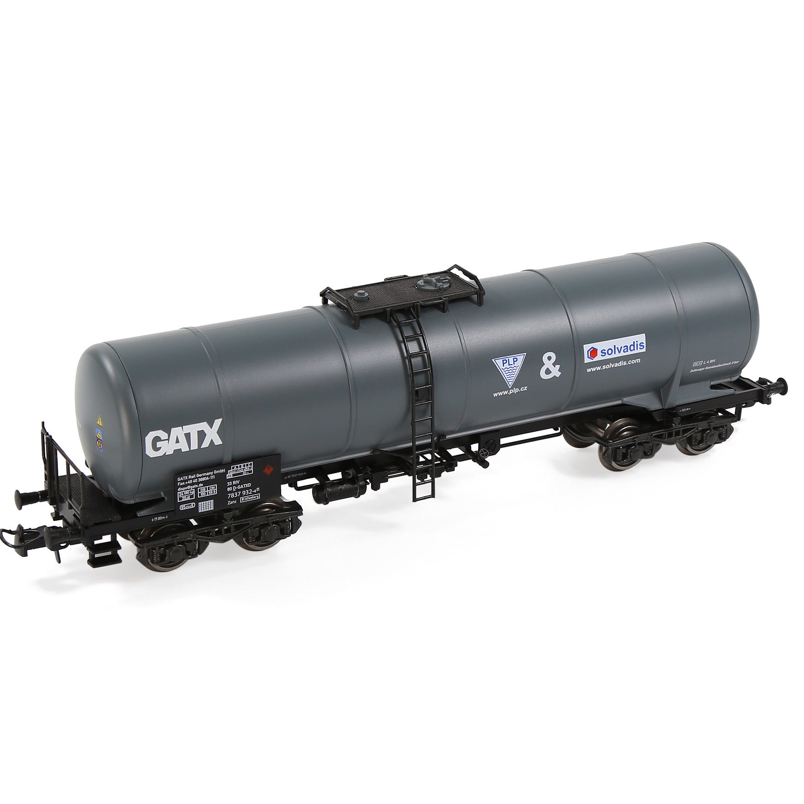 C8768 1 Piece HO Scale 1:87 Oil Tank Car Model Train Tank Wagon