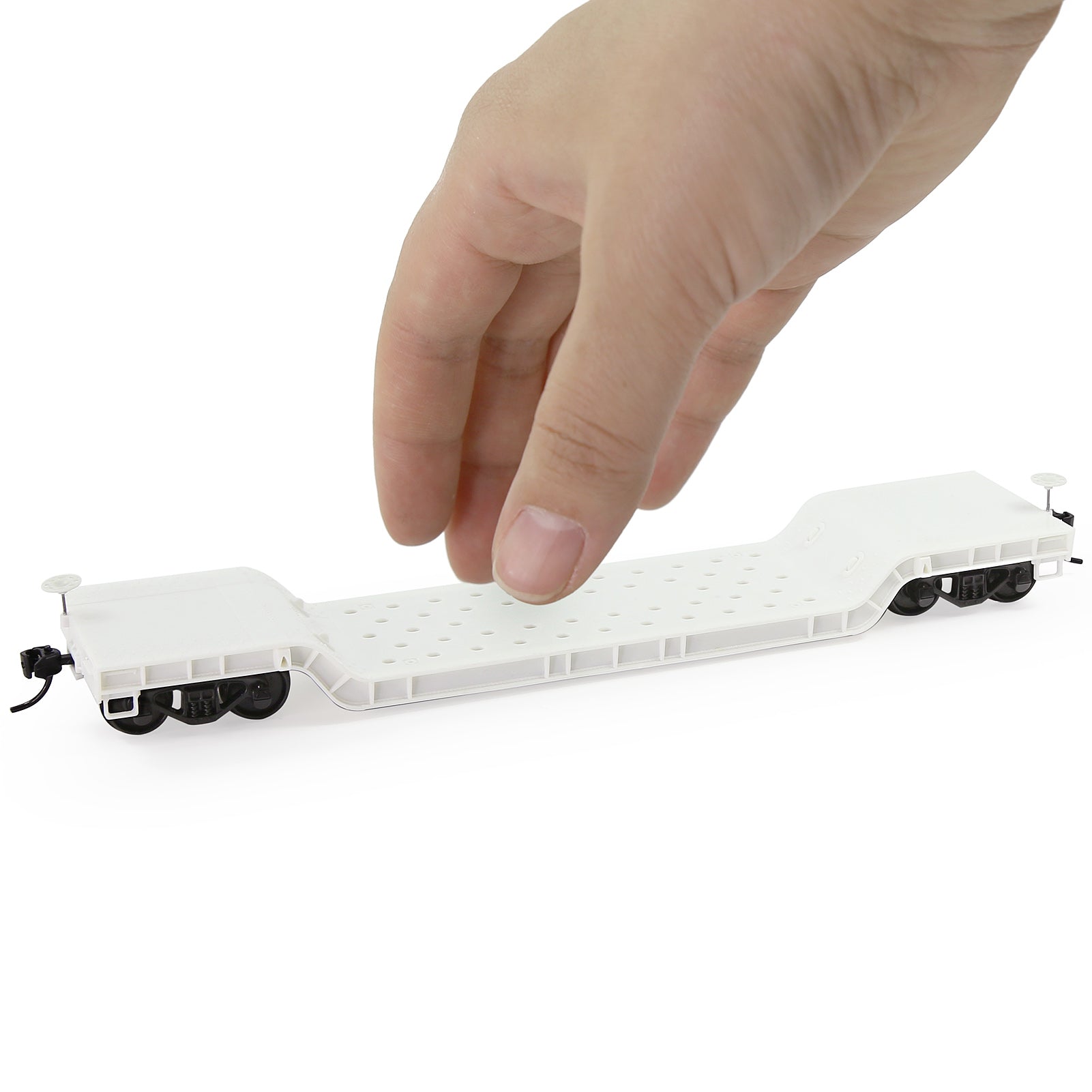 C8769JJ 1 Unit HO Scale 1:87 Blank Disassembled DIY Center-Depressed Flatcar