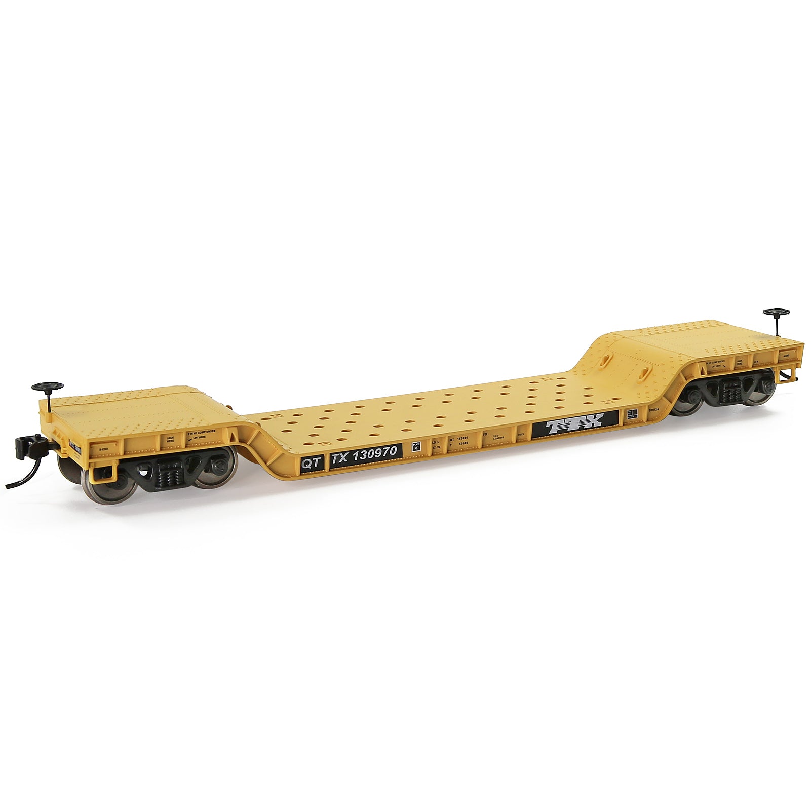 C8769 1 Unit HO Scale 1:87 Depressed Center Flat Car Model Railway