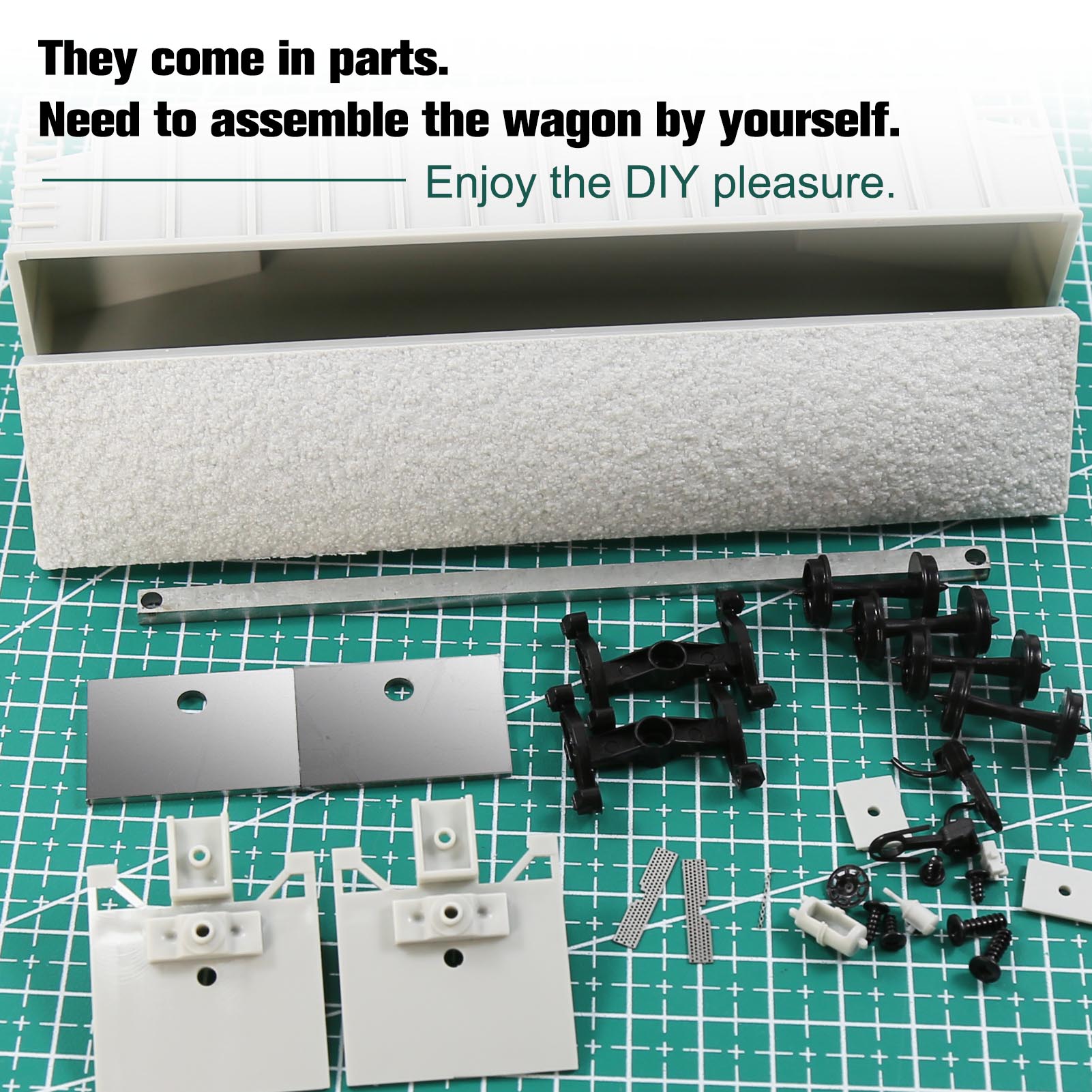 C8771JJ 1 Unit HO Scale 1:87 Blank Unassembled Coal Wagon Coalporter Plastic