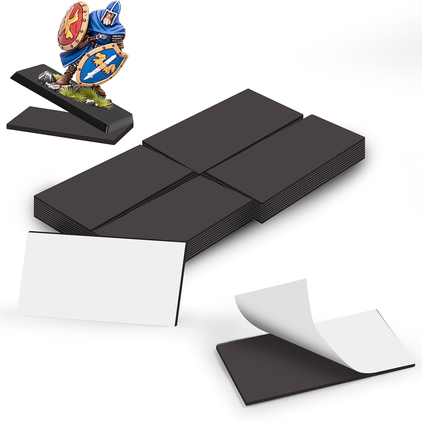 CMB Miniature Magnetic Self-adhensive Round Square Rectangle Bases for Wargames
