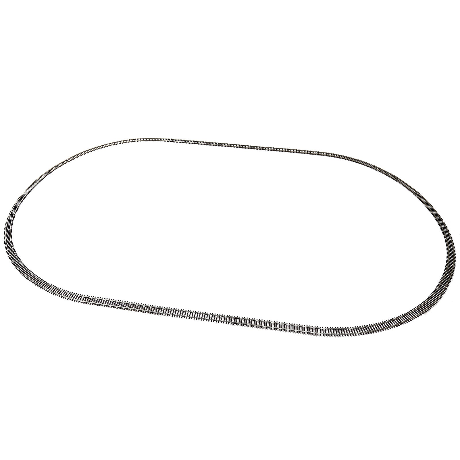 GDCT2 6pcs HO Scale 1:87 Code 100 19" Radius Curve Track Copper-Nickel Rail