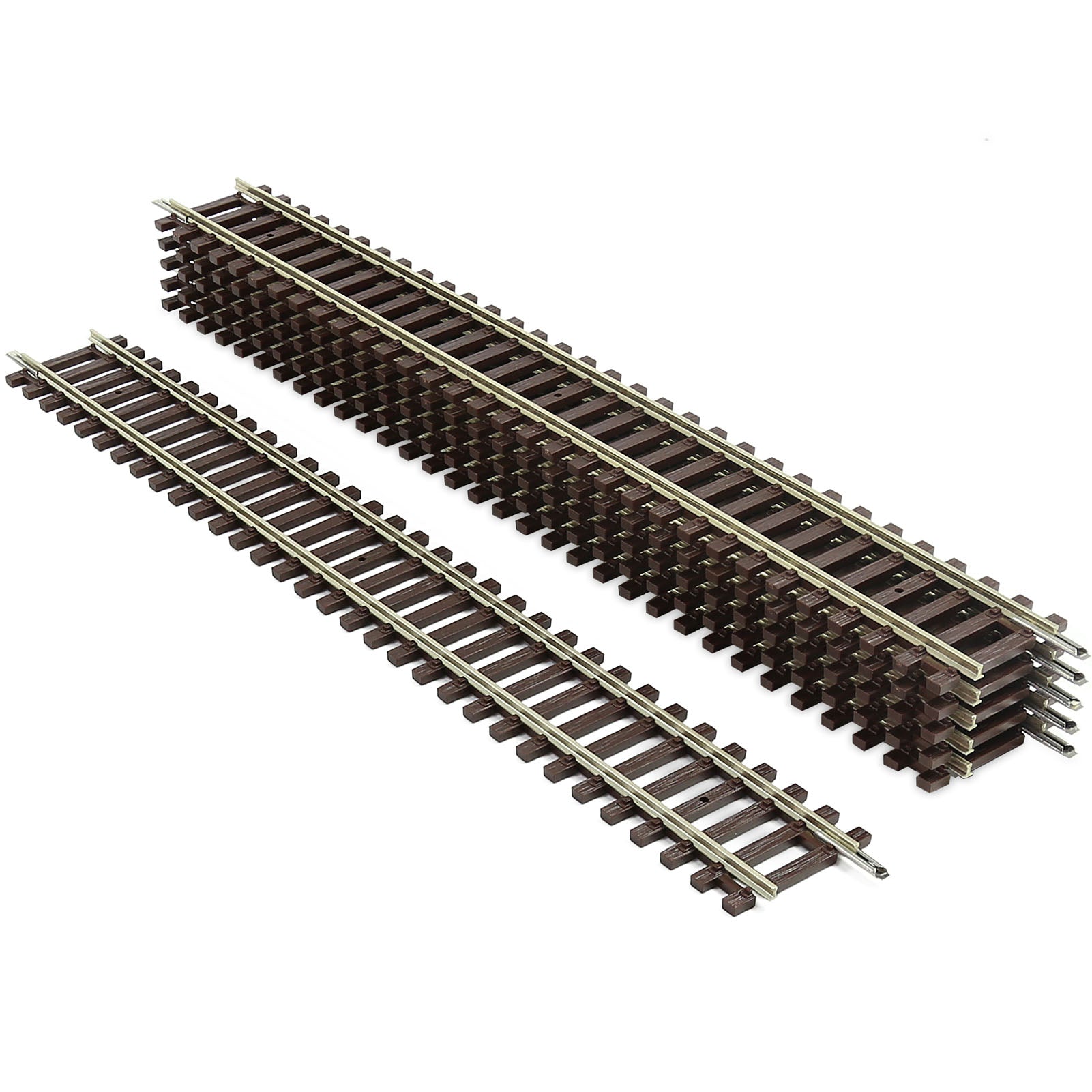 GDST231 6pcs HO Scale 1:87 Code 100 9" Straight Track Copper-Nickel Rail with Joiner
