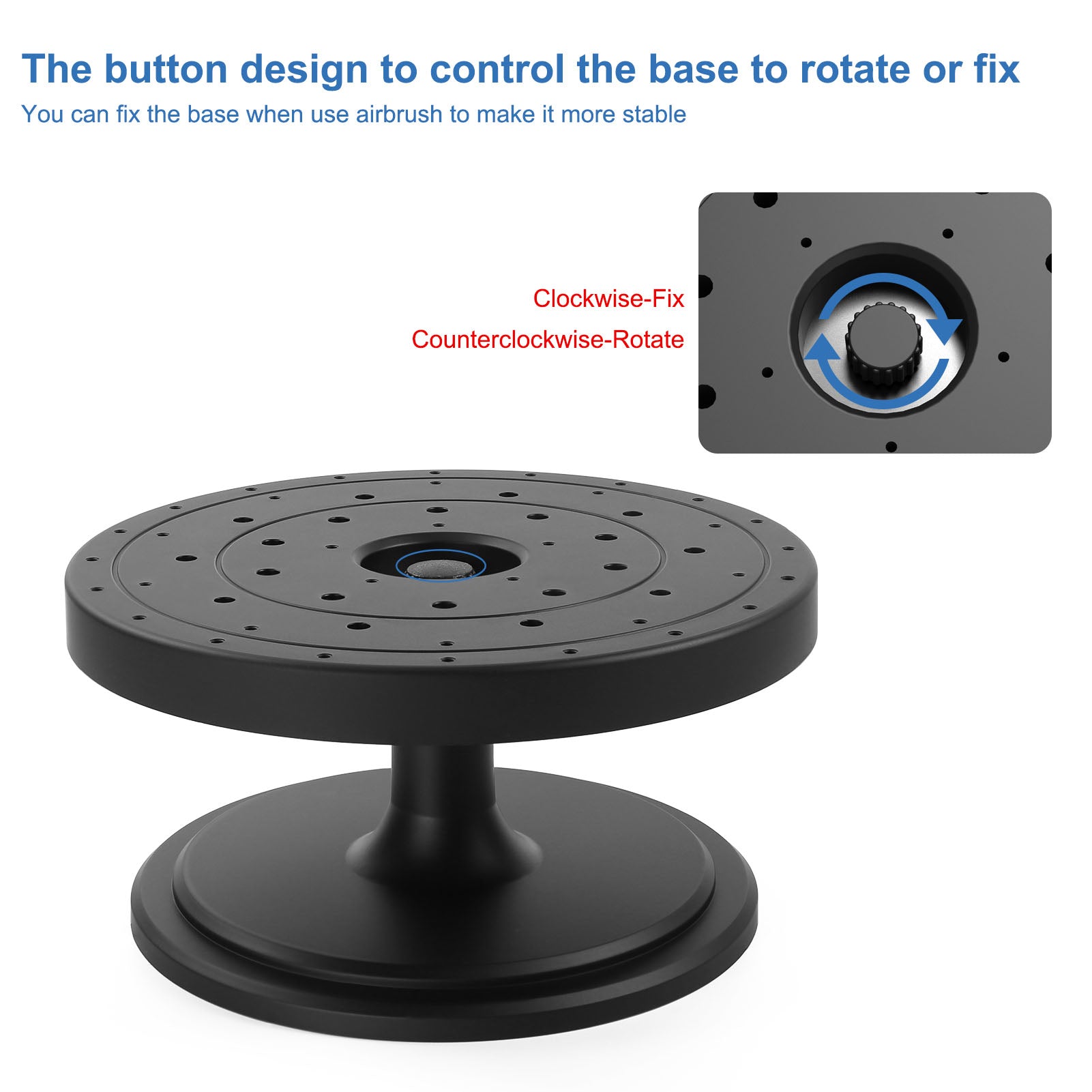 GJJC23PJ 1 Set Model Rotatable Painting Base Alligator Clips Kit Model Airbrush Tools