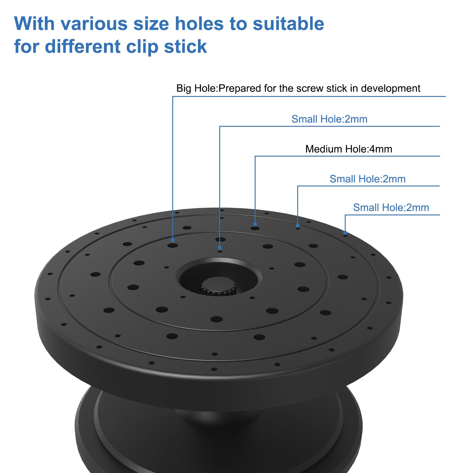GJJC23PJ 1 Set Model Rotatable Painting Base Alligator Clips Kit Model Airbrush Tools