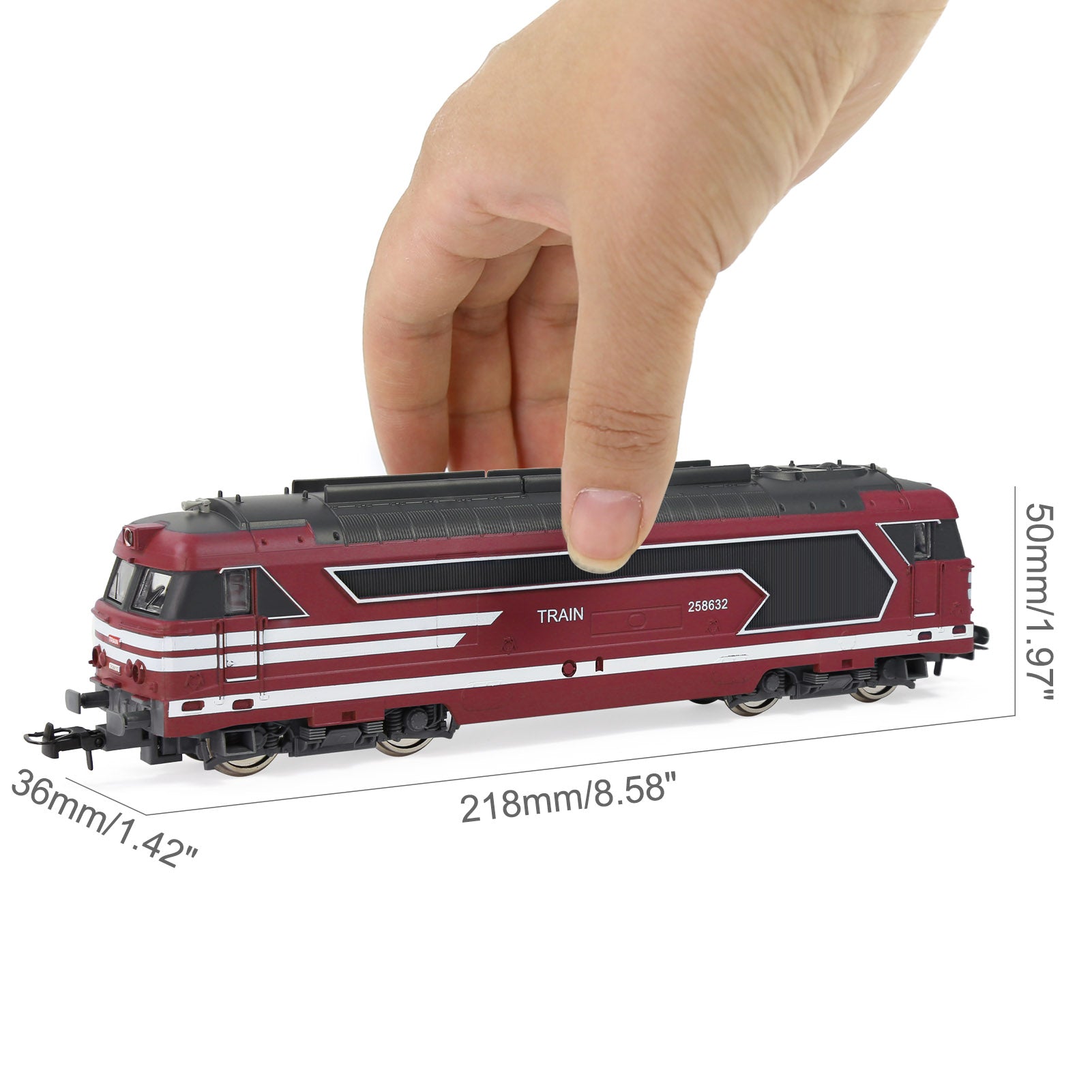 HCT8702 1 Unit HO Scale 1:87  Modern Train Model Railroad Locomotive