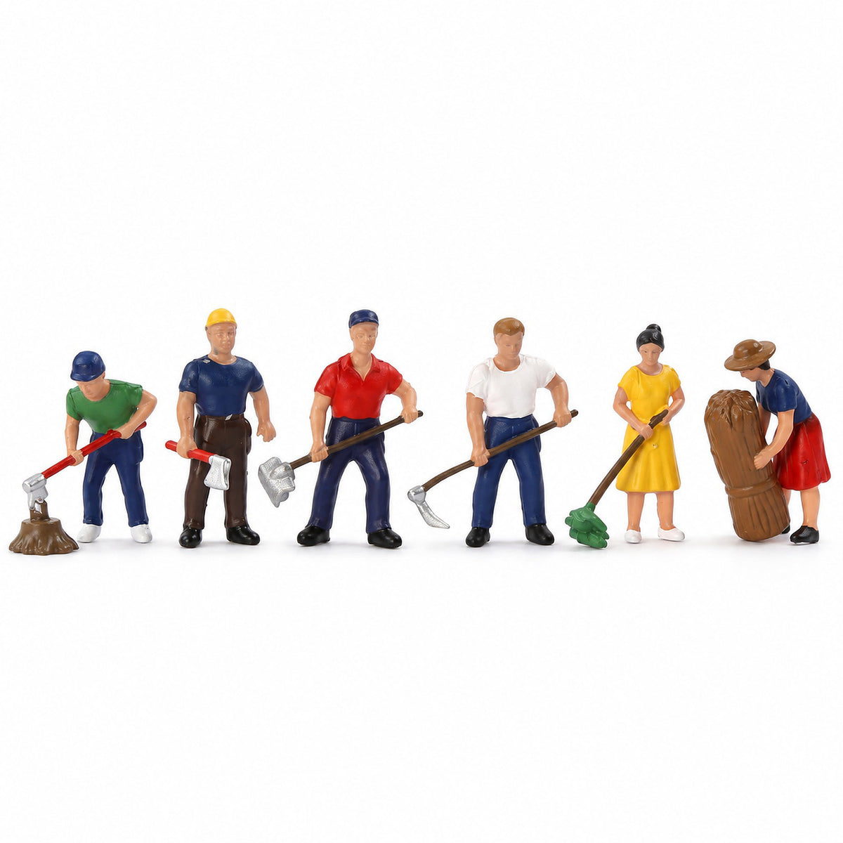 HFPHO6715 HO Scale 1:87 Model Railway Farm Action People Painted Figures