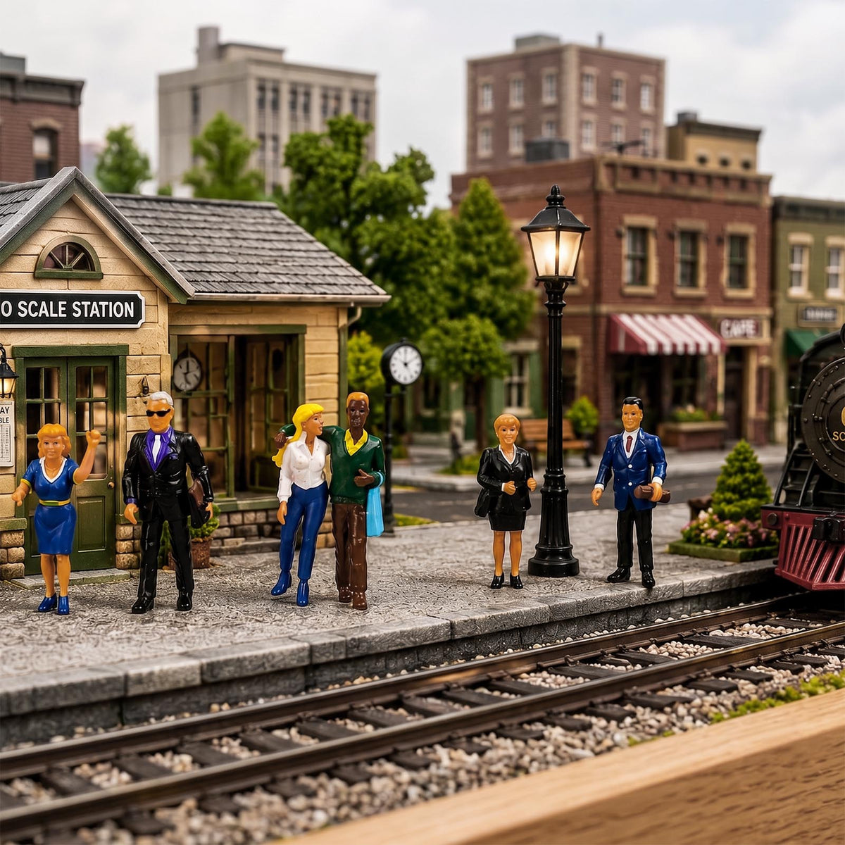 HFPO7178 6pcs O Scale 1:48 Model Trains Masons Bricklayers Construction Workers