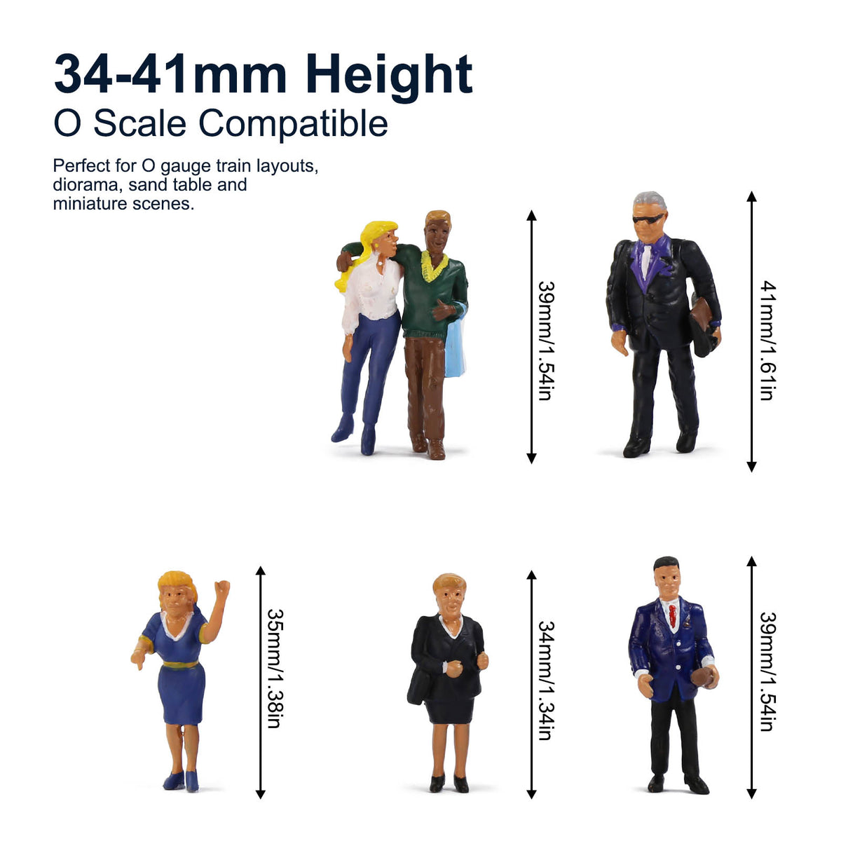 HFPO7178 6pcs O Scale 1:48 Model Trains Masons Bricklayers Construction Workers