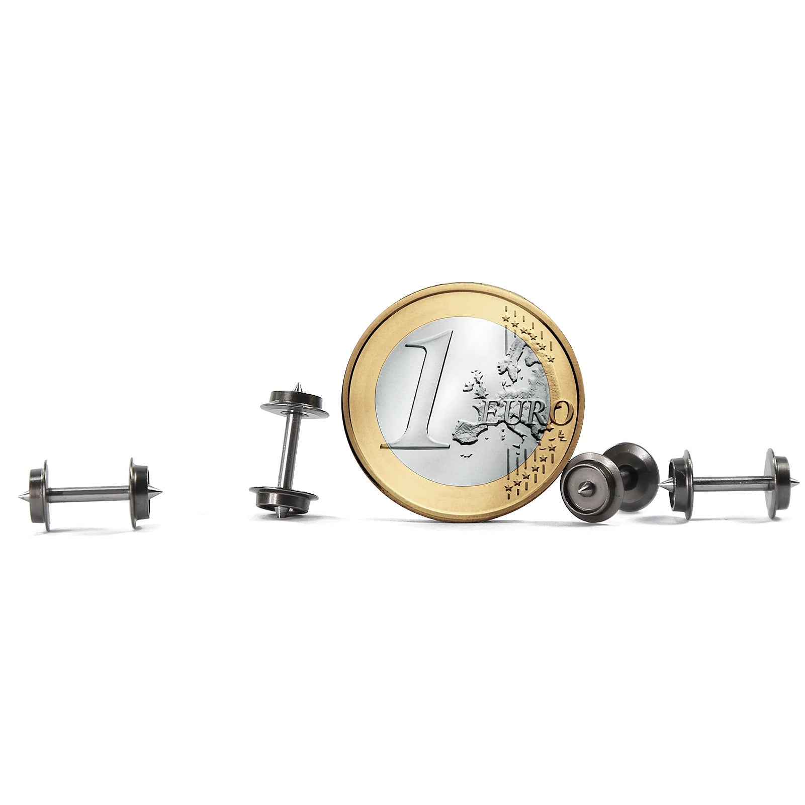 HP09150 12pcs  N Scale 1:160 Metal DC Wheel with Metal Axle For Micro-Trains Line (MTL)