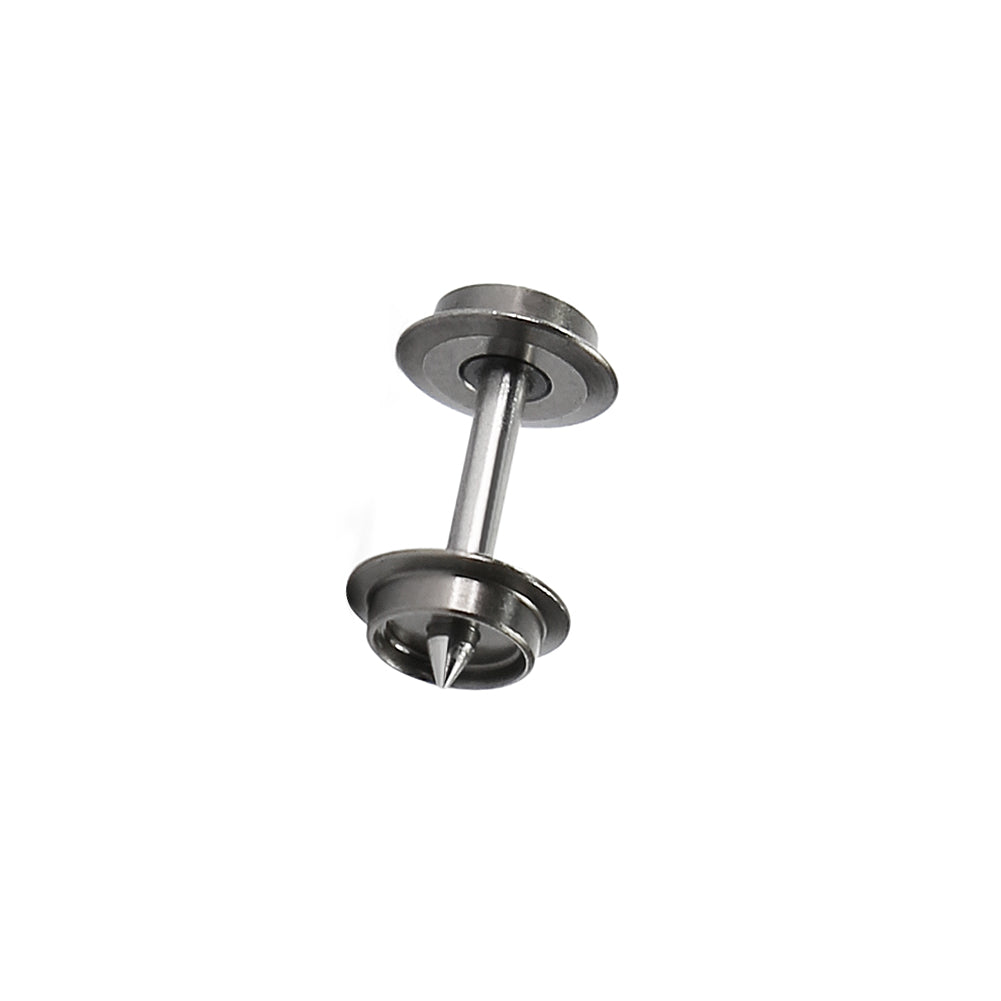 HP09150 12pcs  N Scale 1:160 Metal DC Wheel with Metal Axle For Micro-Trains Line (MTL)