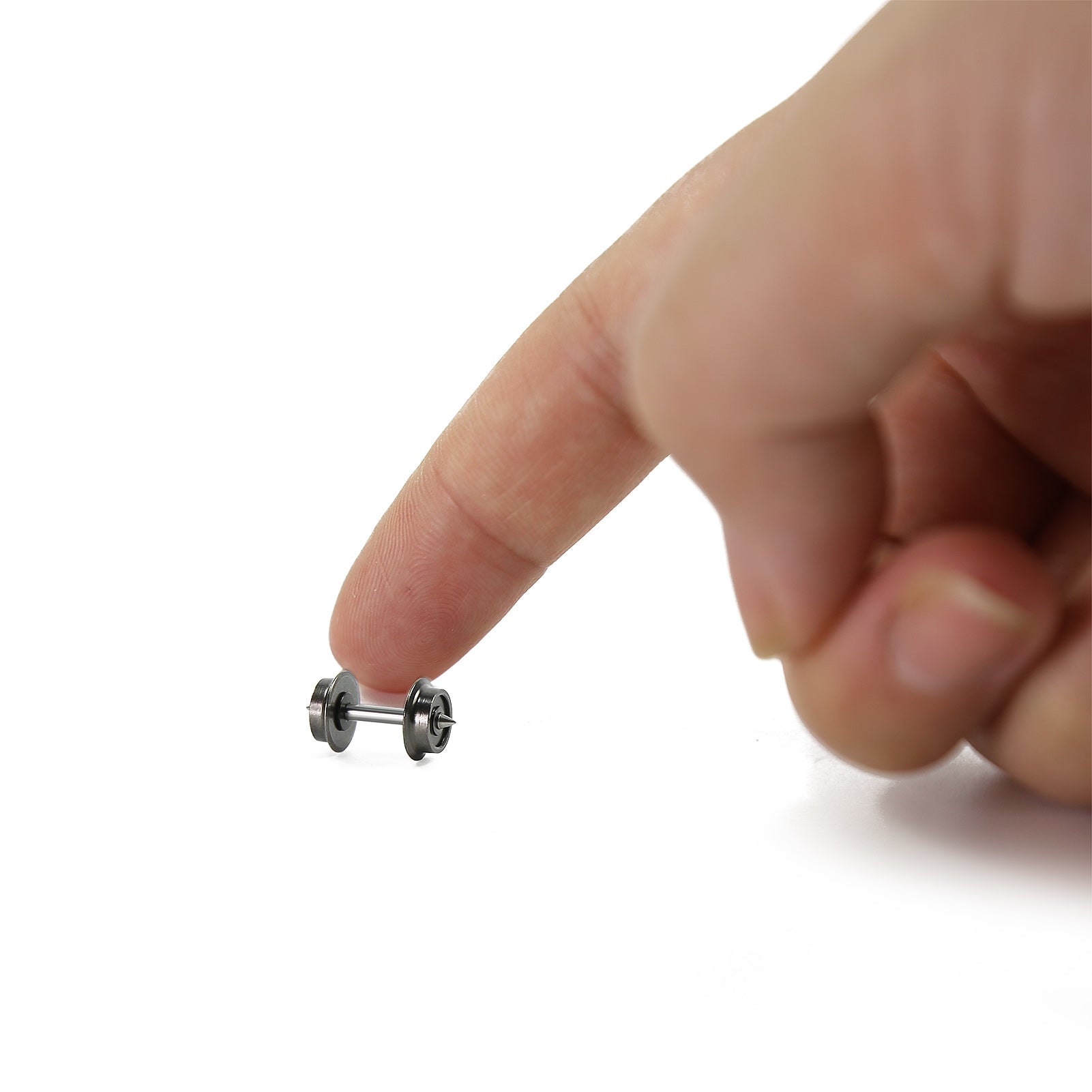 HP11150 12pcs N Scale 1:160 Metal DC Wheel Sets Metal Axle for Fleischmann Trains