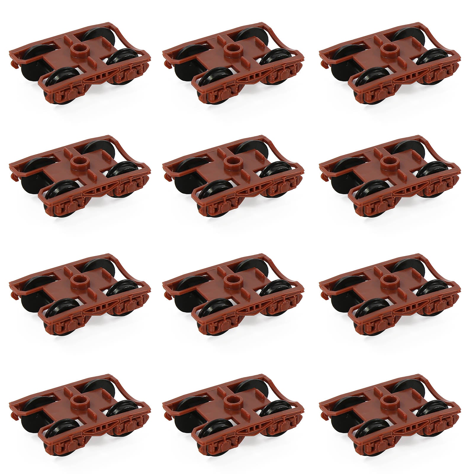 HP23HO 12pcs HO scale 1:87 POM Bogies with 36" Plastic Wheels