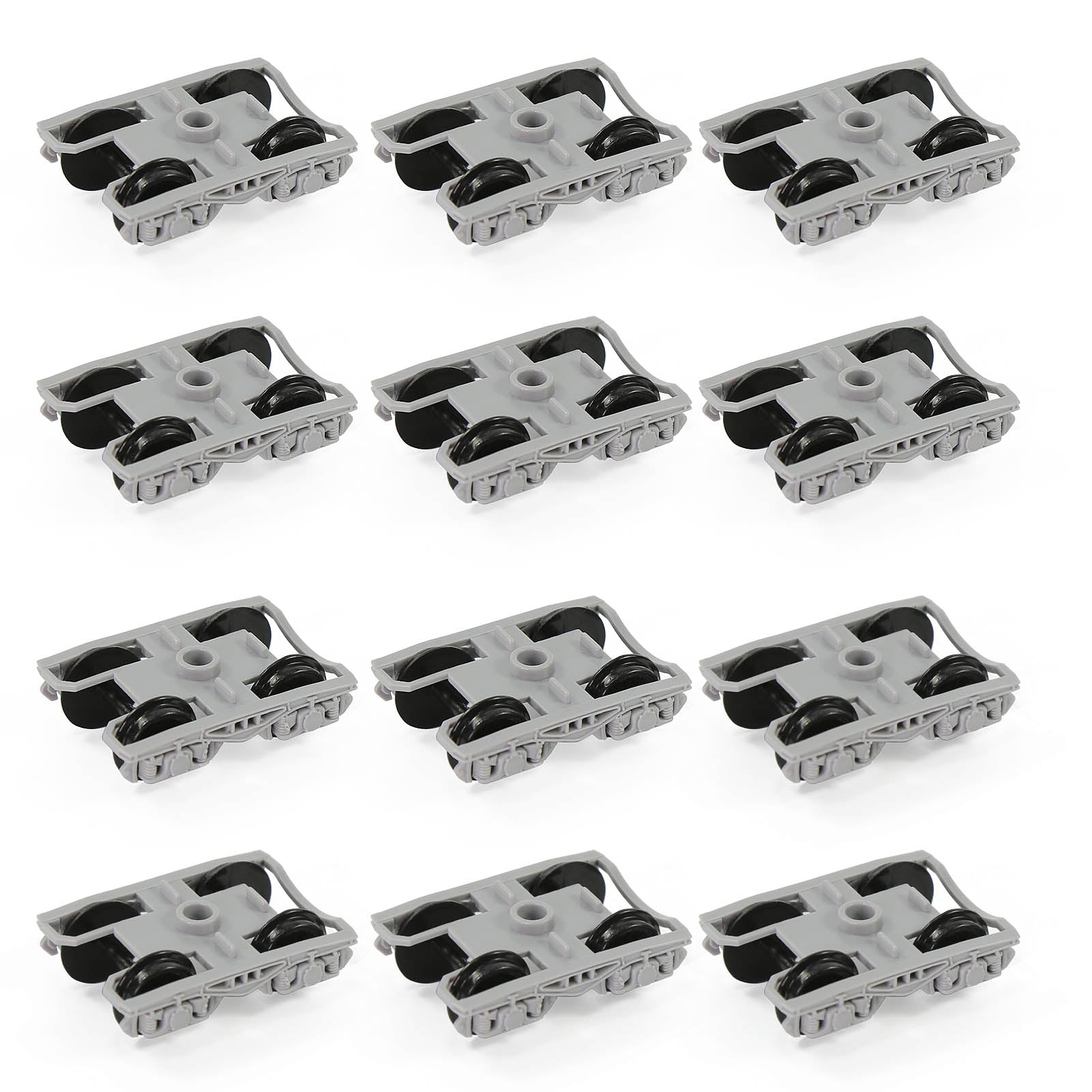HP23HO 12pcs HO scale 1:87 POM Bogies with 36" Plastic Wheels