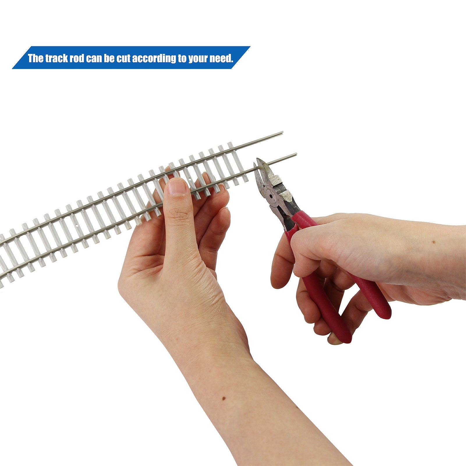HP27HO 3pcs HO Scale 1:87 Track Flexible Rail 46cm