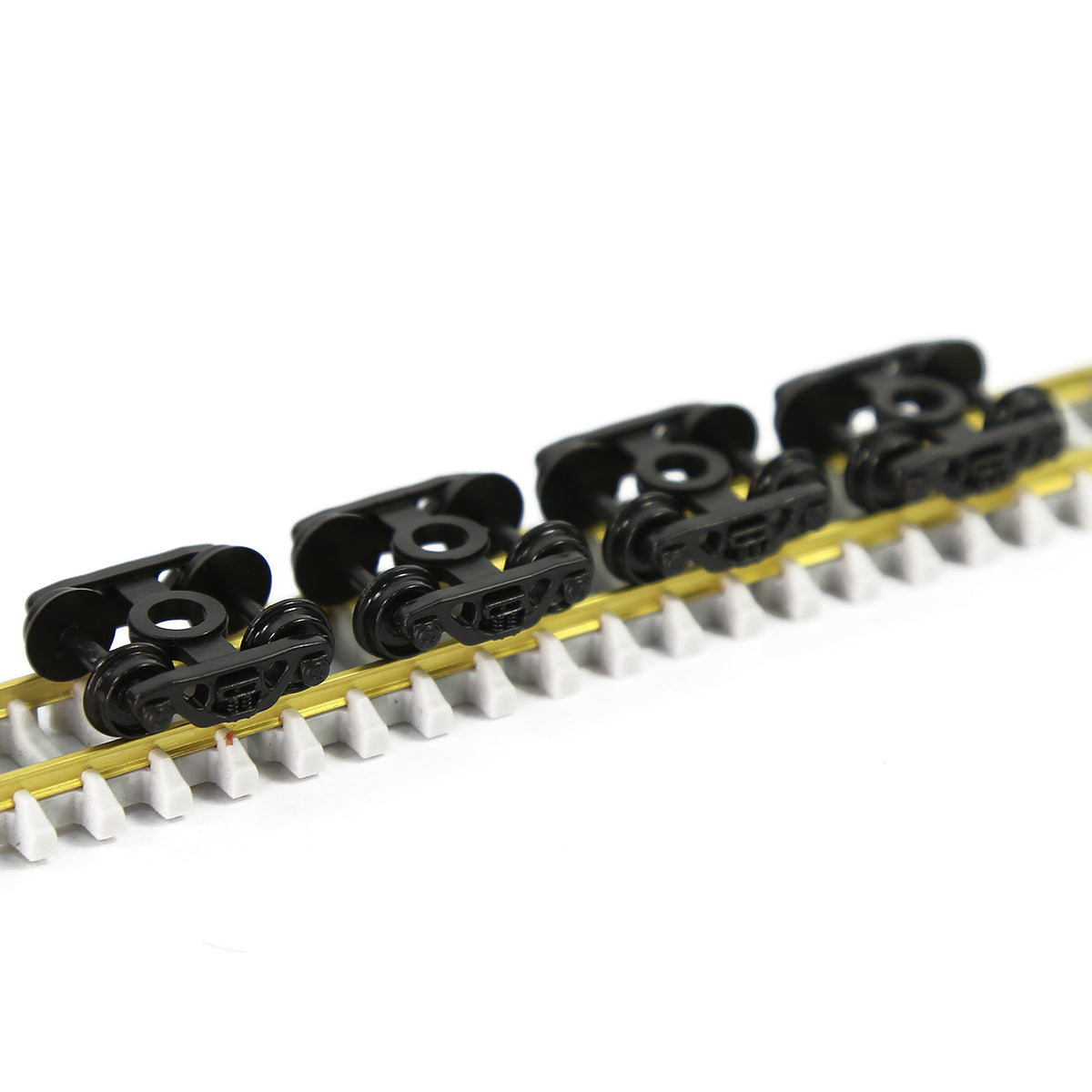 HP30N 12pcs N Scale 1:160 Roller Bearing Plastic Wheels with Screws
