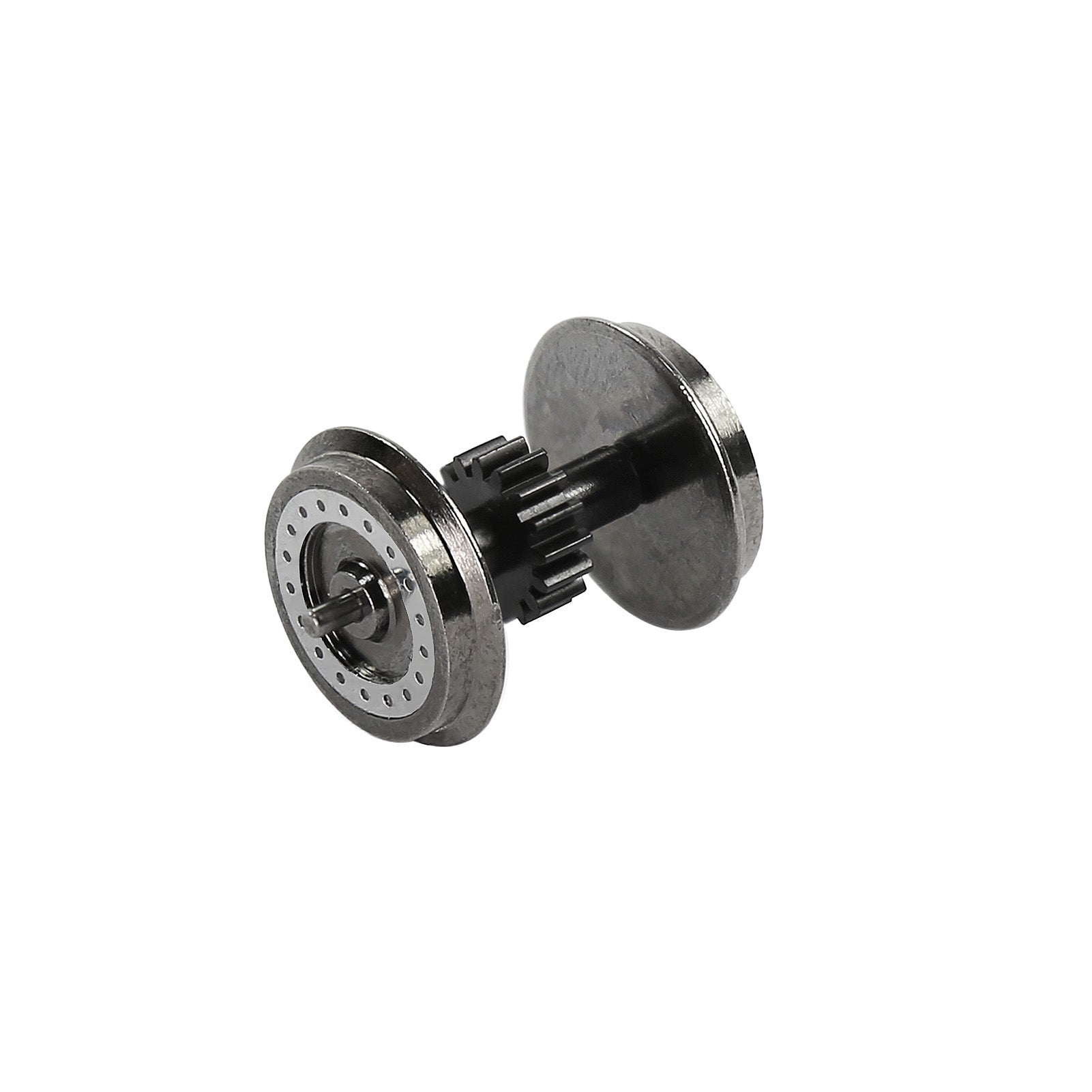 HP4287 4pcs HO Scale 1:87 16T Geared Drive DC Wheel Assembly Brass