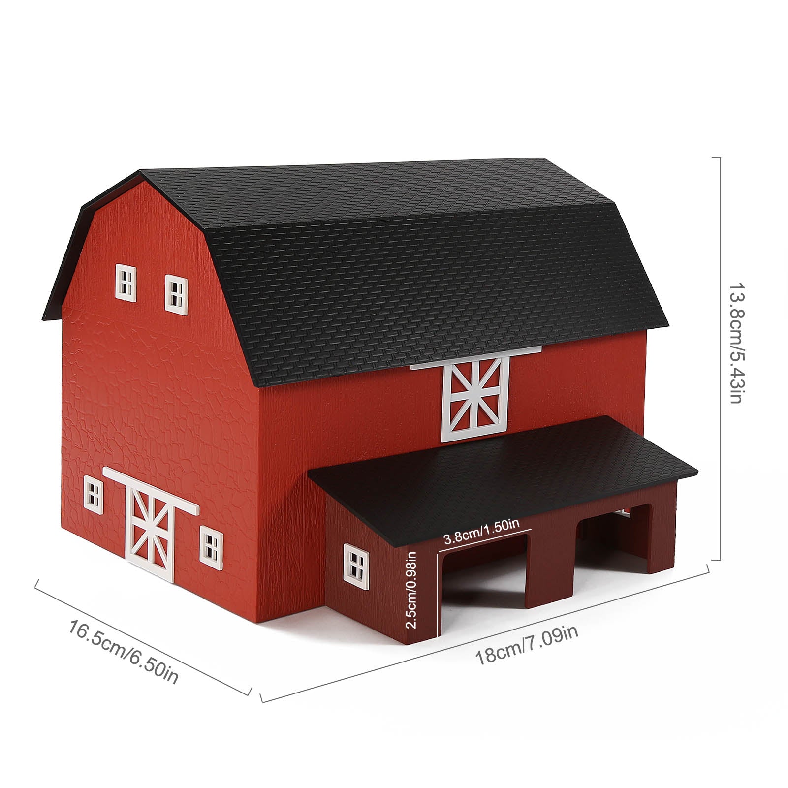 JZHO6897 1 Unit HO Scale 1:87 DELUXE BARN CHICKEN COOP Not-built Farm Building Kit Model Railroad
