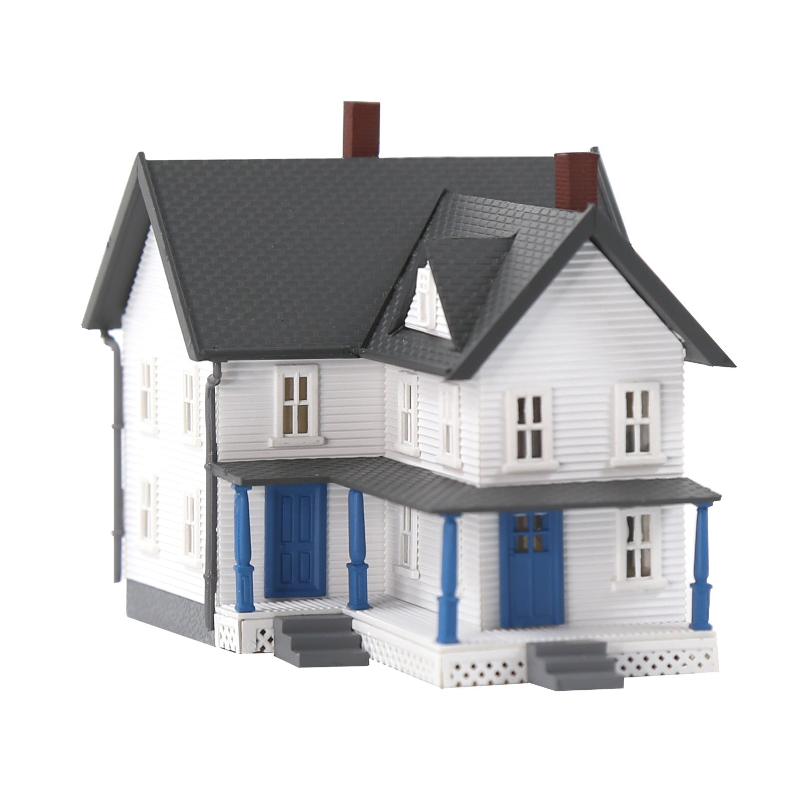 JZN5871 1 Unit N Scale 1:160 Model Dwelling House Kit Two-story with Porch for Buildings