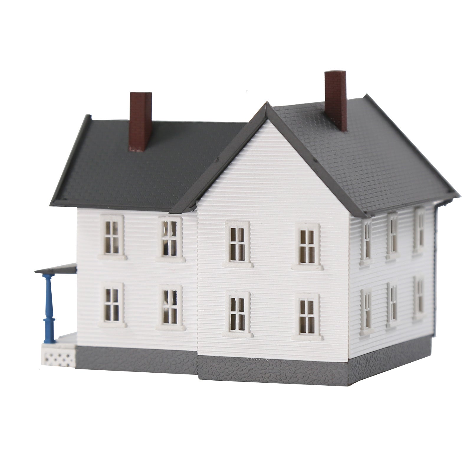 JZN5871 1 Unit N Scale 1:160 Model Dwelling House Kit Two-story with Porch for Buildings