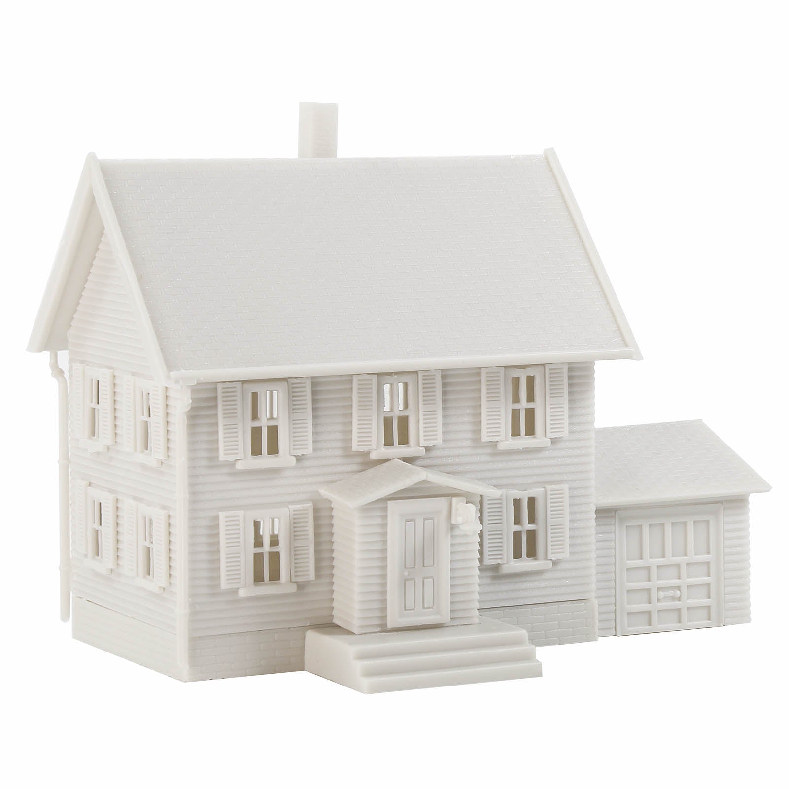 JZN5879 1 Unit N Scale 1:160 Model Dwelling House Kit Two-story with Garage for Buildings