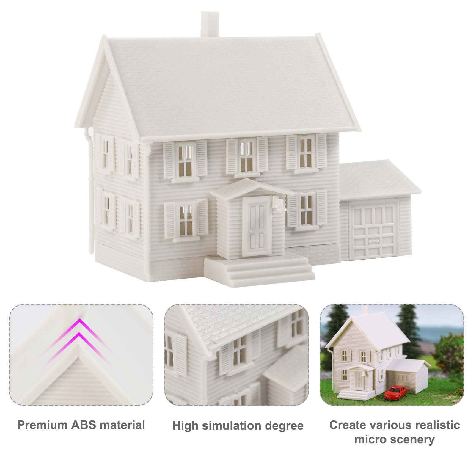 JZN5879JJM 1 Unit N Scale 1:150 Model Dwelling House Fence Base Kit Not-built Building