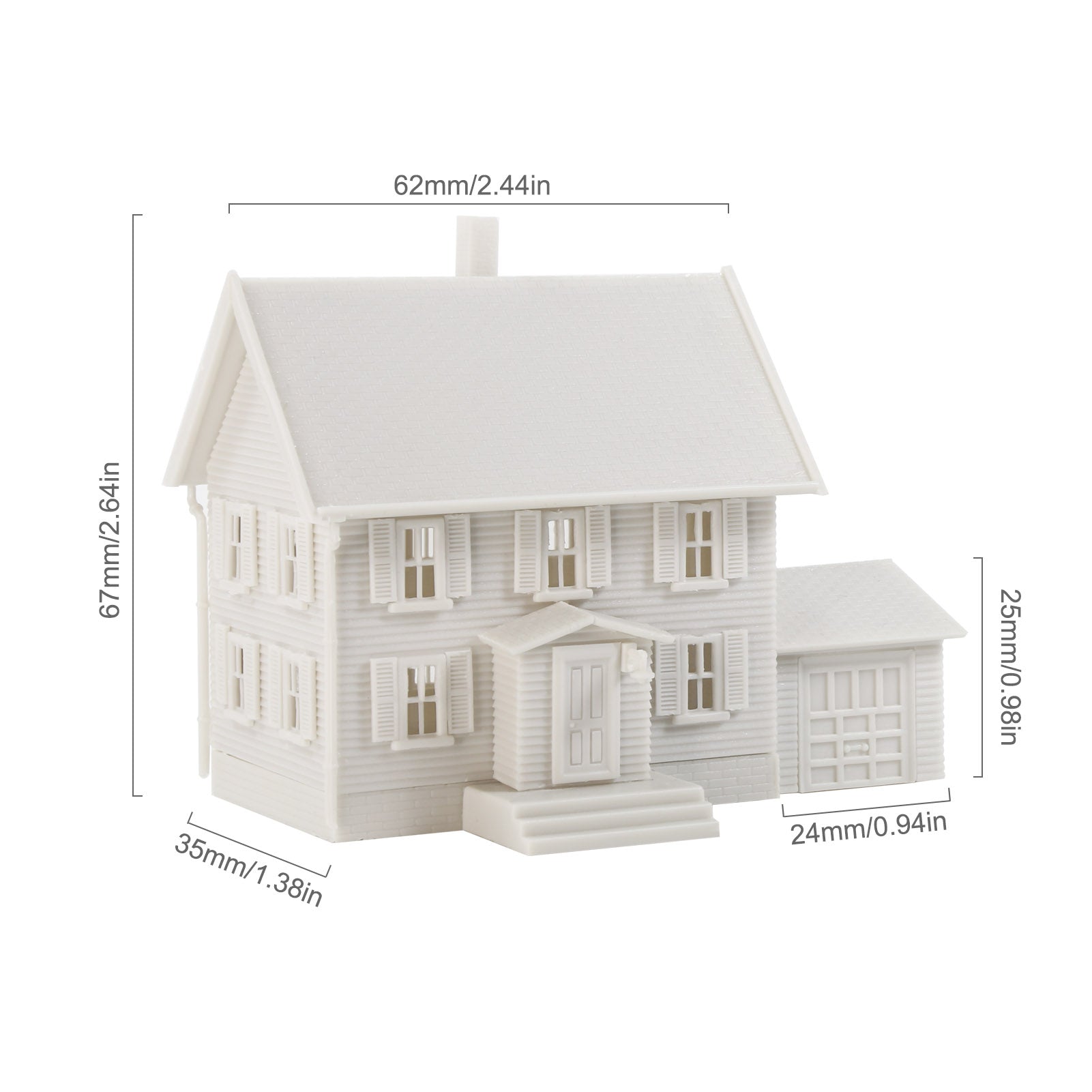 JZN5879JJM 1 Unit N Scale 1:150 Model Dwelling House Fence Base Kit Not-built Building