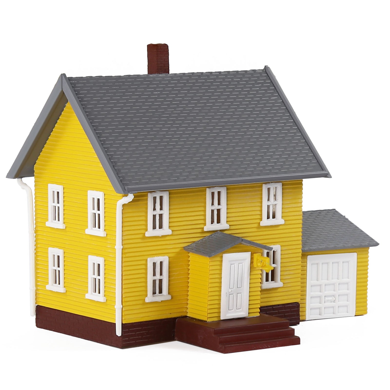 JZN5879 1 Unit N Scale 1:160 Model Dwelling House Kit Two-story with Garage for Buildings