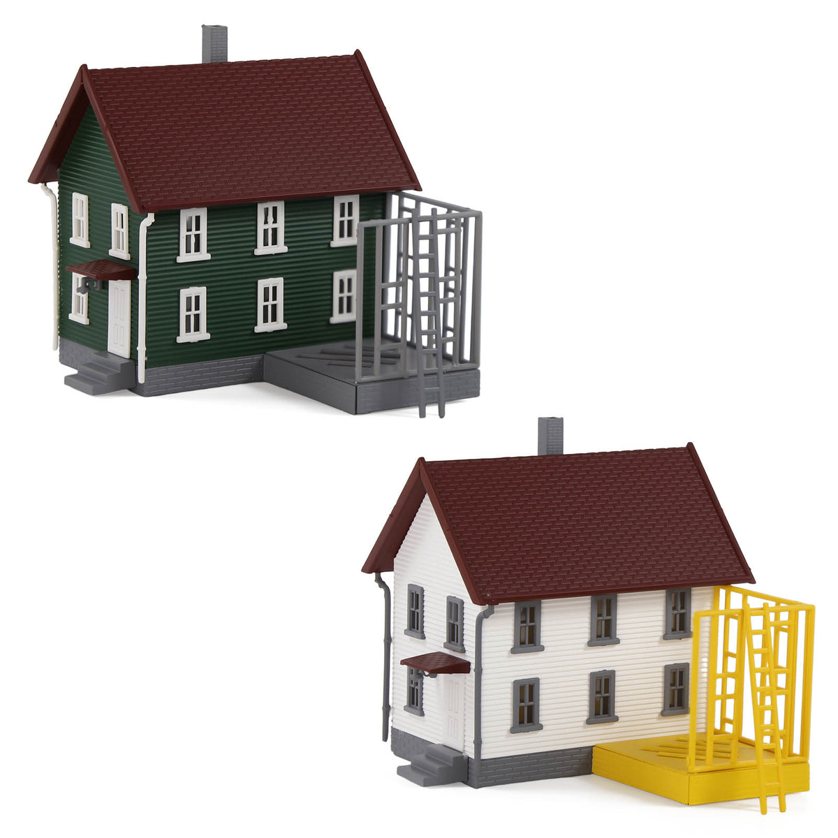 JZN5881 1 Unit N Scale 1:160 Model Decorated House Kit Two-story for Buildings